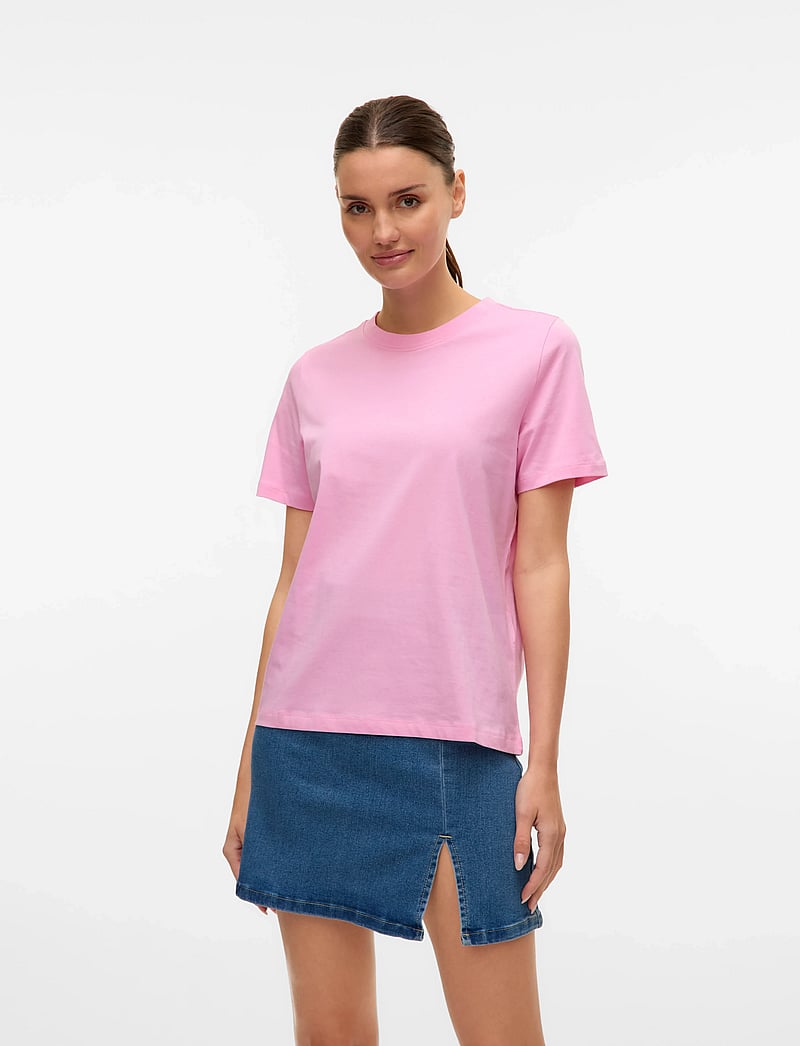 Vero Moda - VMPAULINA SS T-SHIRT JRS NOOS - t-shirts - bonbon - 0