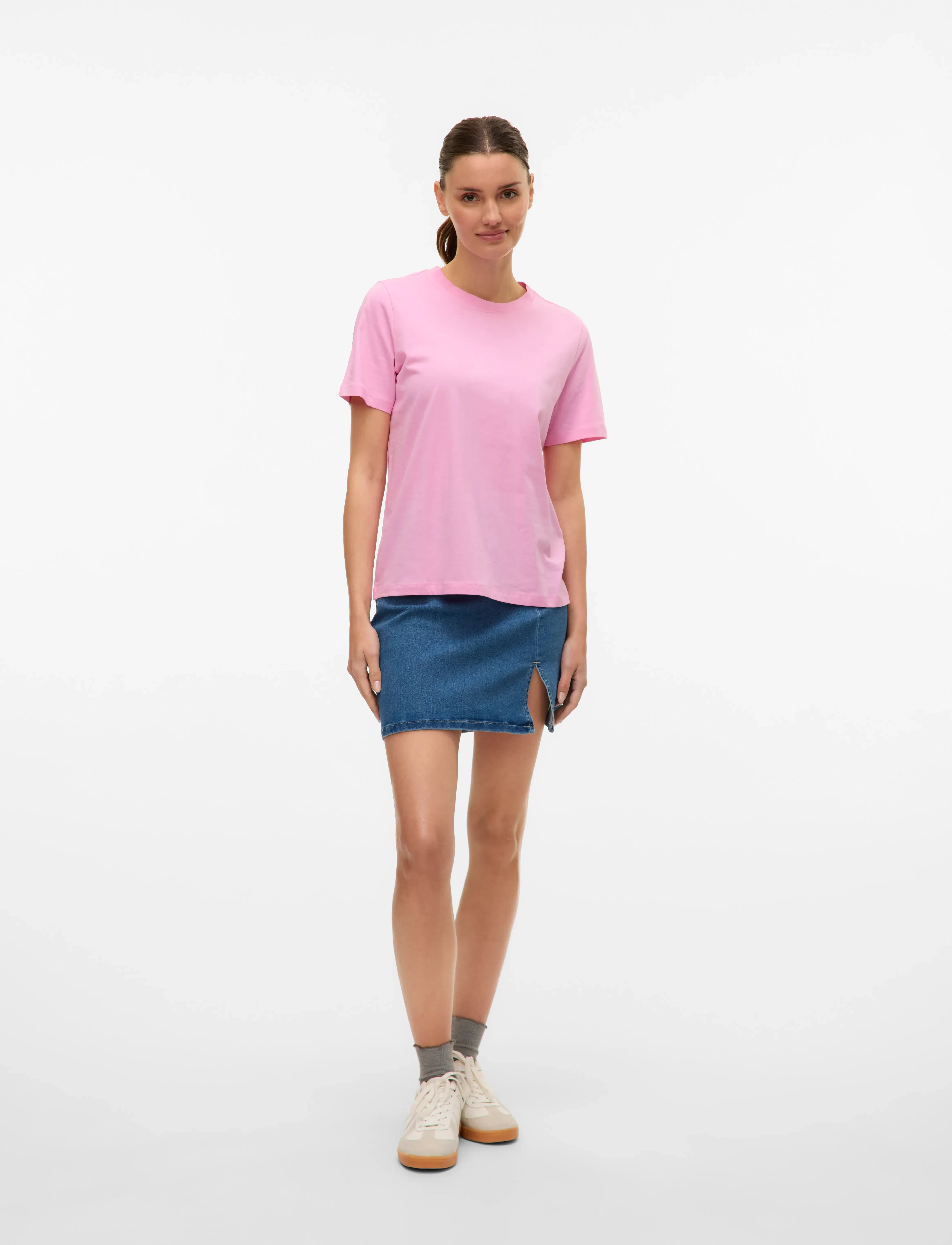 Vero Moda - VMPAULINA SS T-SHIRT JRS NOOS - t-shirts - bonbon - 3