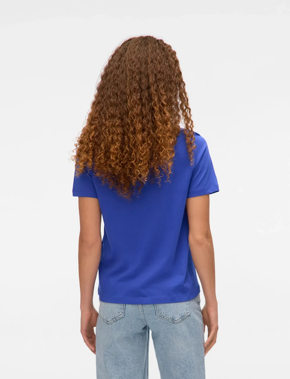 Vero Moda - VMPAULINA SS T-SHIRT JRS NOOS - t-shirts - dazzling blue - 2