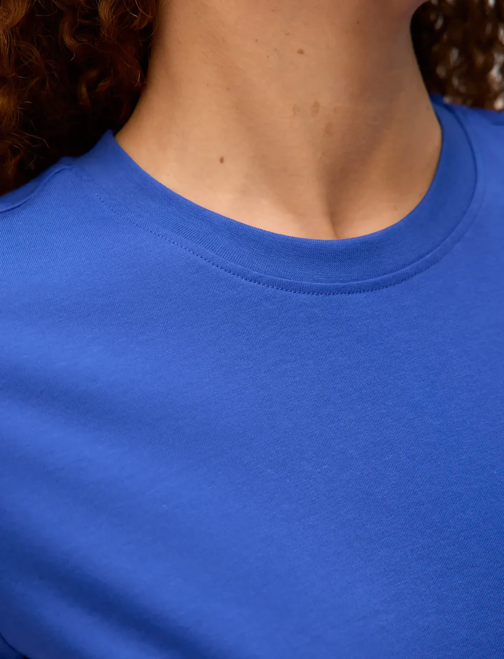 Vero Moda - VMPAULINA SS T-SHIRT JRS NOOS - t-shirts - dazzling blue - 5