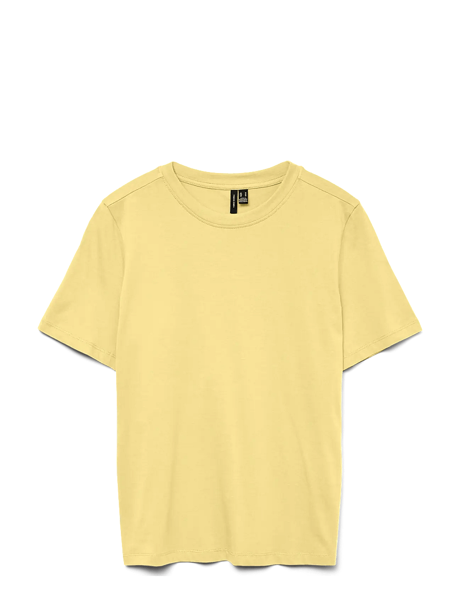 Vero Moda - VMPAULINA SS T-SHIRT JRS NOOS - t-shirts - lemon meringue - 1