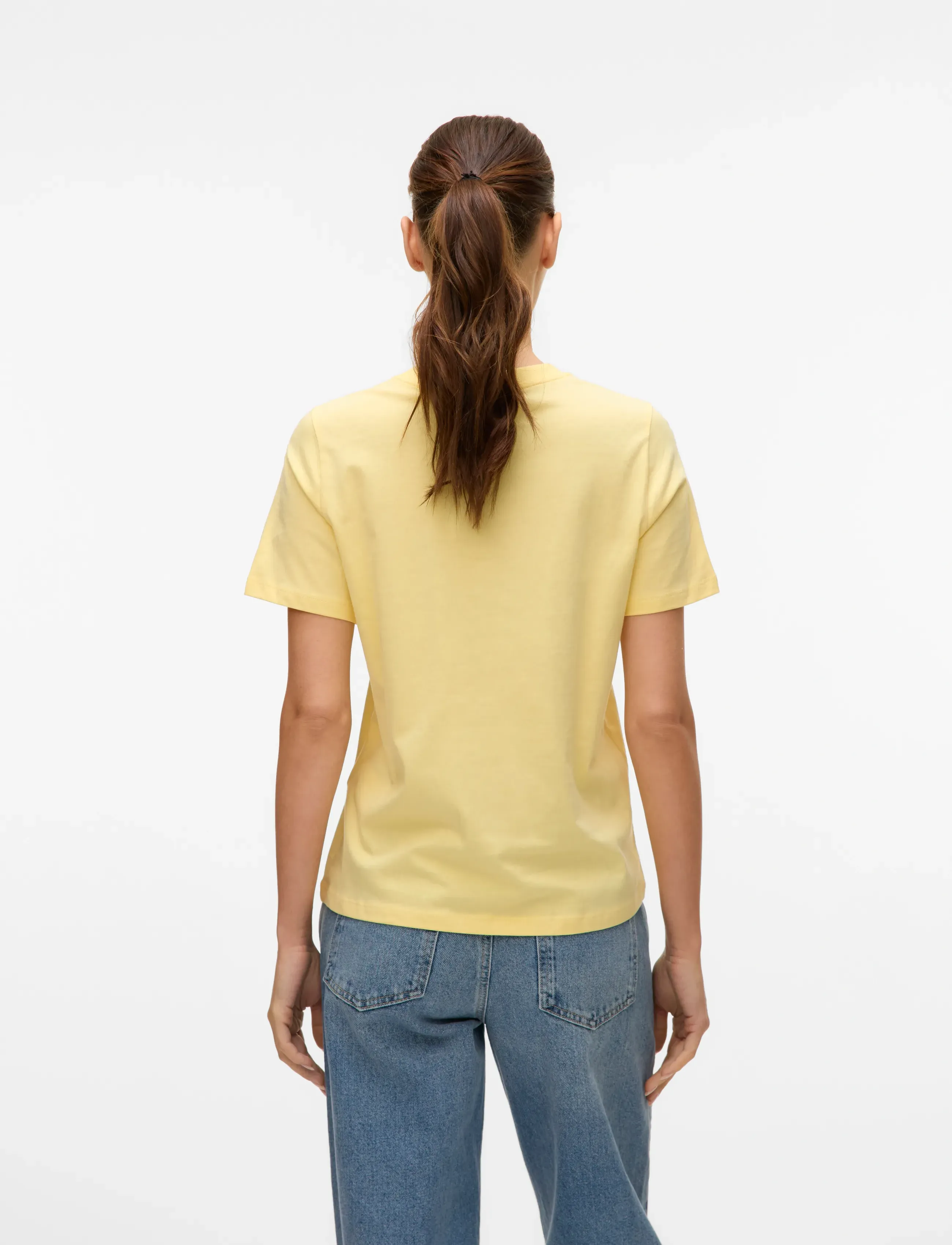 Vero Moda - VMPAULINA SS T-SHIRT JRS NOOS - t-shirts - lemon meringue - 2