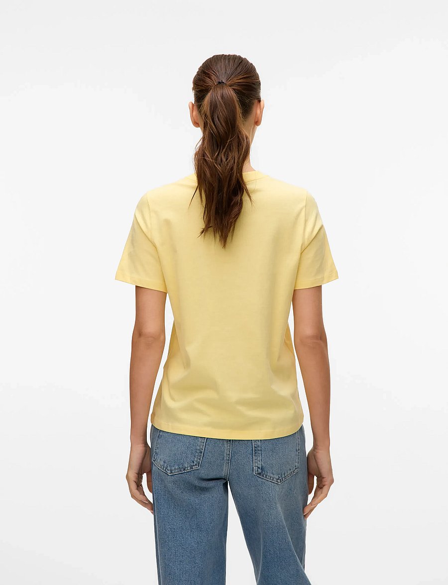 Vero Moda - VMPAULINA SS T-SHIRT JRS NOOS - t-shirts - lemon meringue - 2