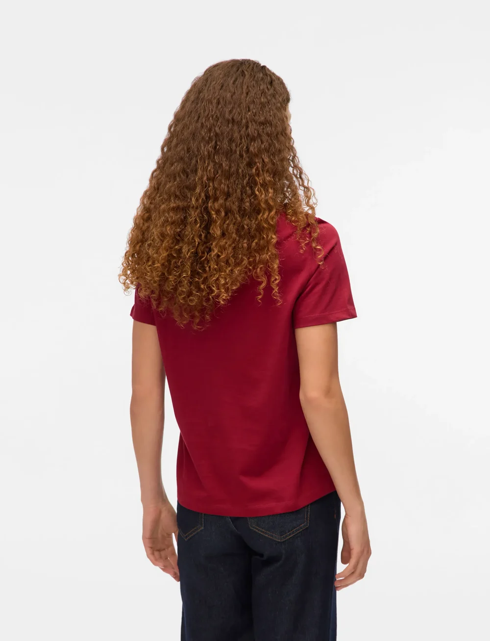 Vero Moda - VMPAULINA SS T-SHIRT JRS NOOS - t-shirts - tibetan red - 2