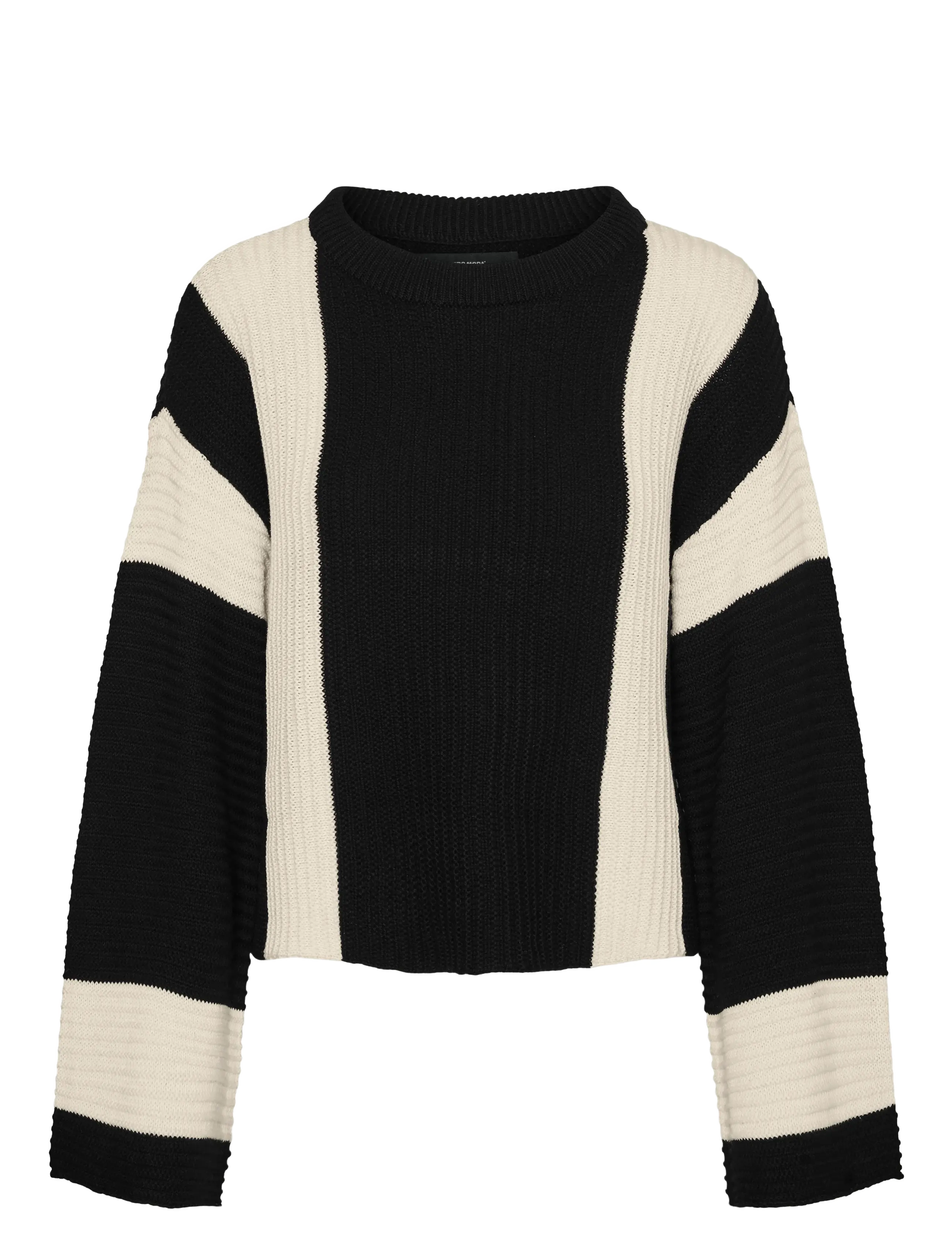 Vero Moda VMGIGI LS O-NECK PULLOVER LCS REP - Neuleet - BLACK / black