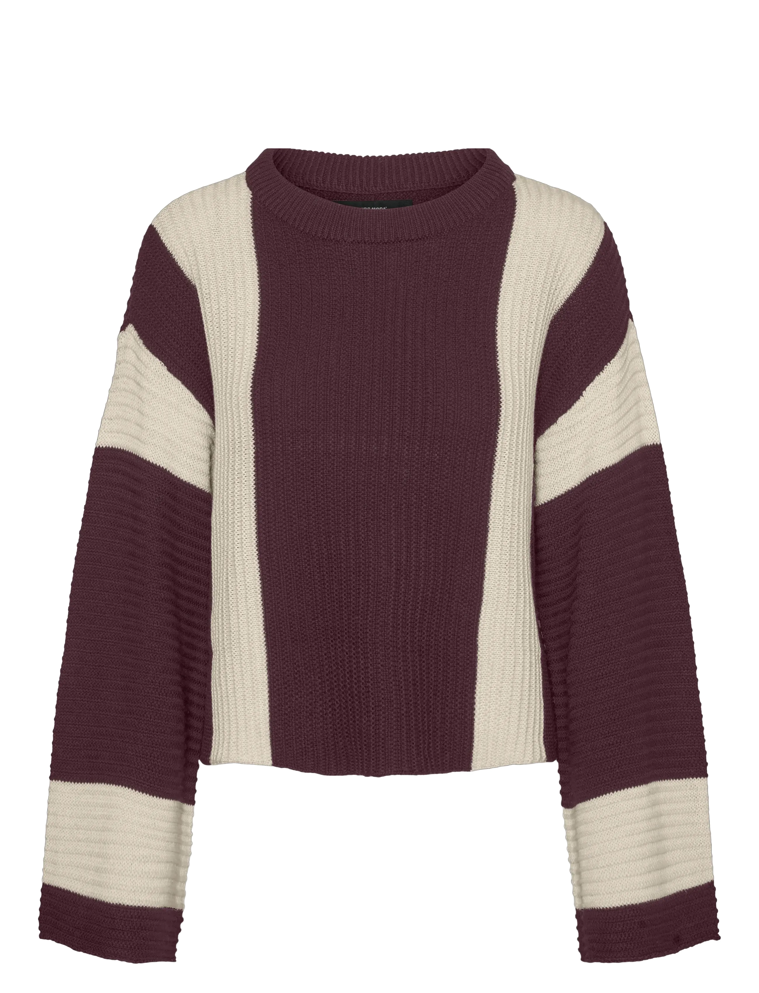 Vero Moda - VMGIGI LS O-NECK PULLOVER LCS REP - laveste priser - winetasting - 1