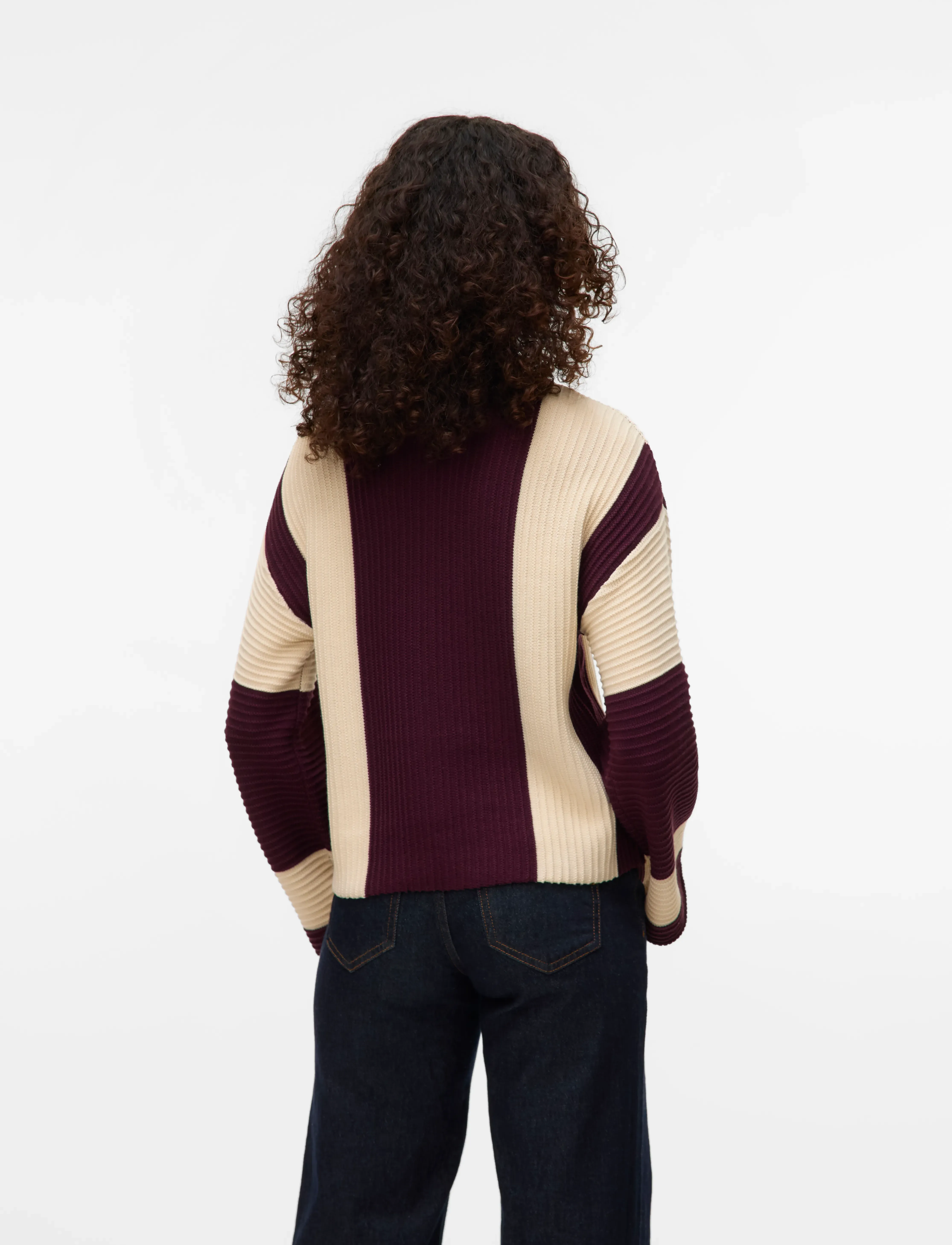 Vero Moda - VMGIGI LS O-NECK PULLOVER LCS REP - pullover - winetasting - 2