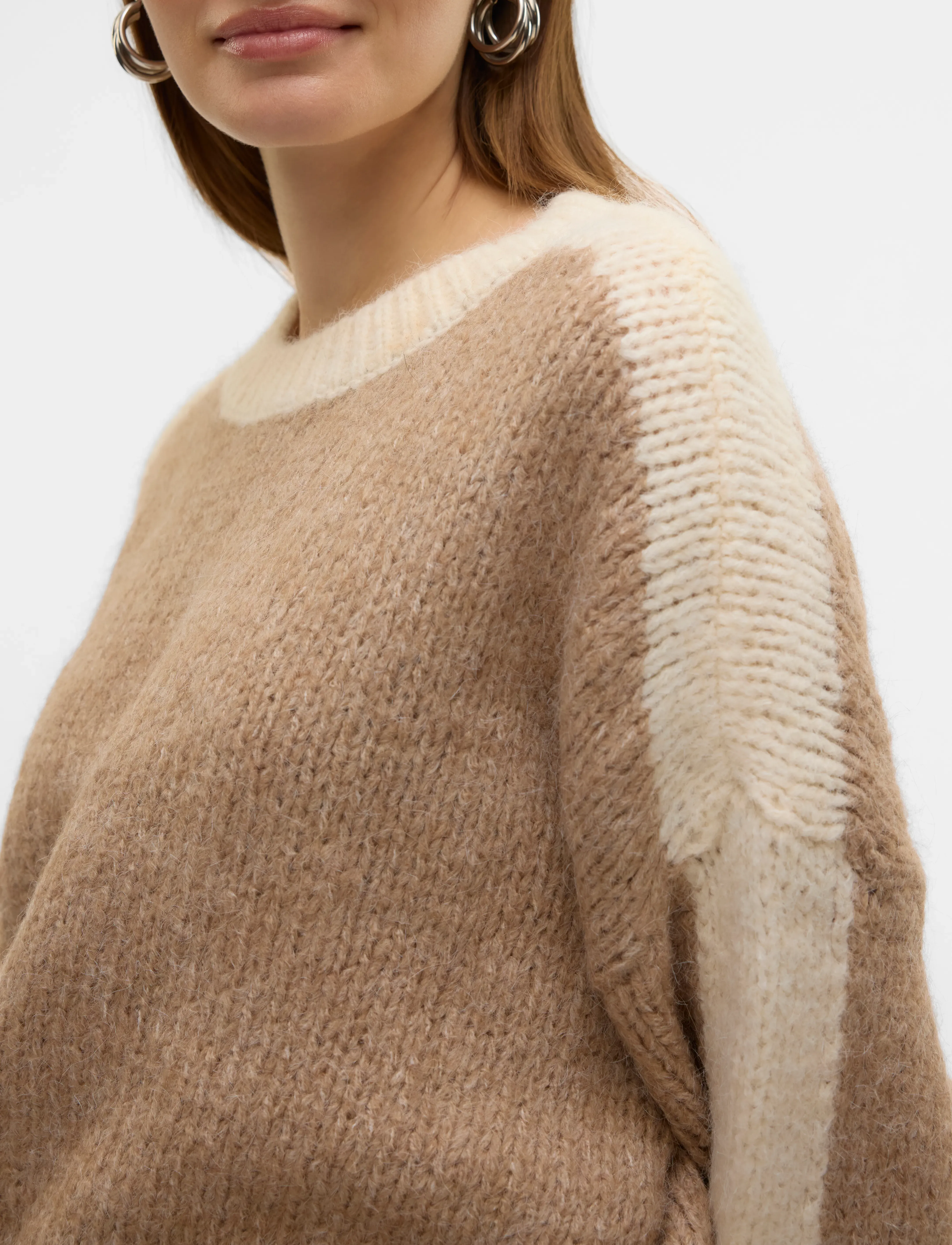 Vero Moda - VMCORDELIA LS O-NECK PULLOVER GA - laveste priser - silver mink - 4