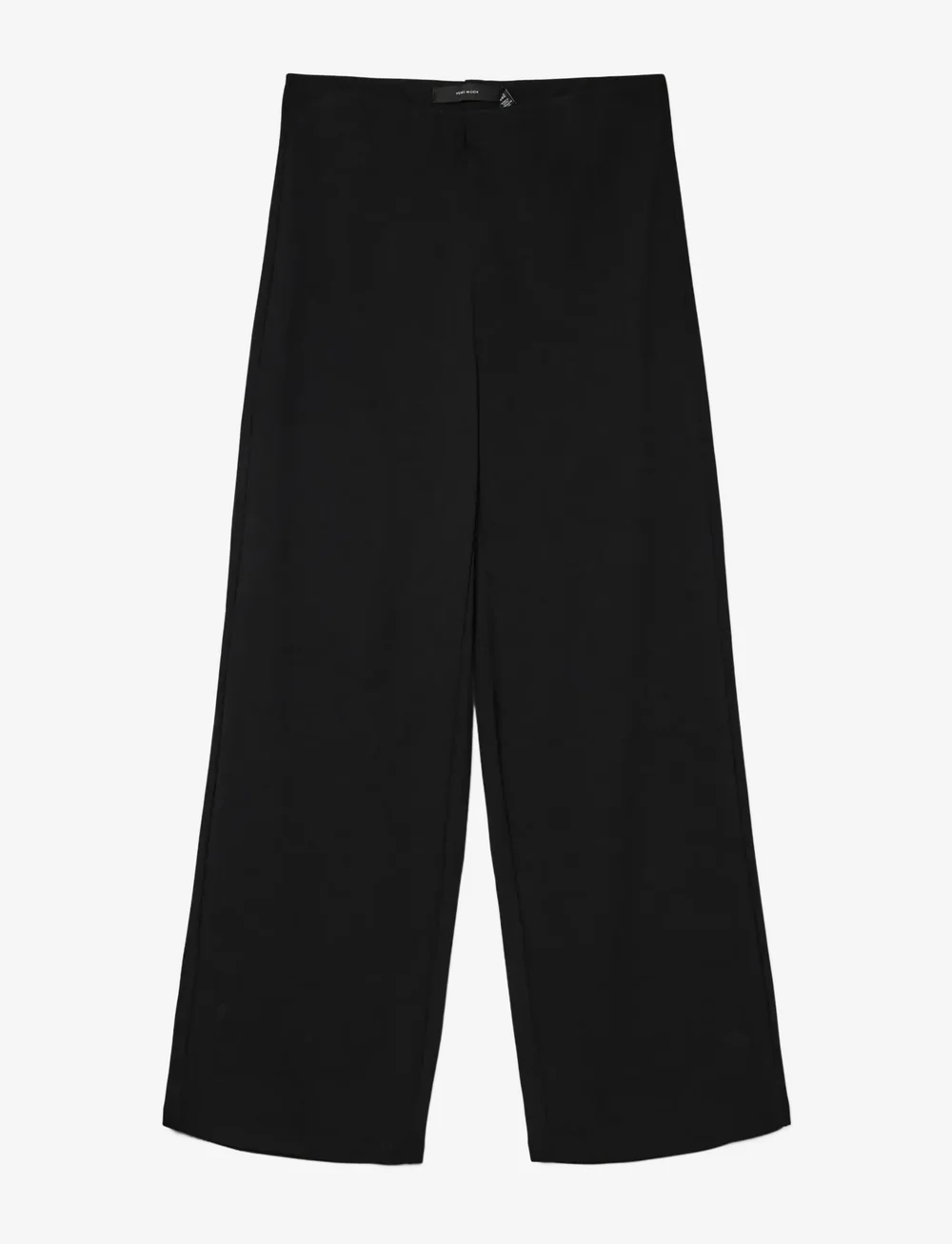 Vero Moda - VMBERLIN ZAMIRA MW WIDE PANT NOOS - bukser med brede ben - black - 1