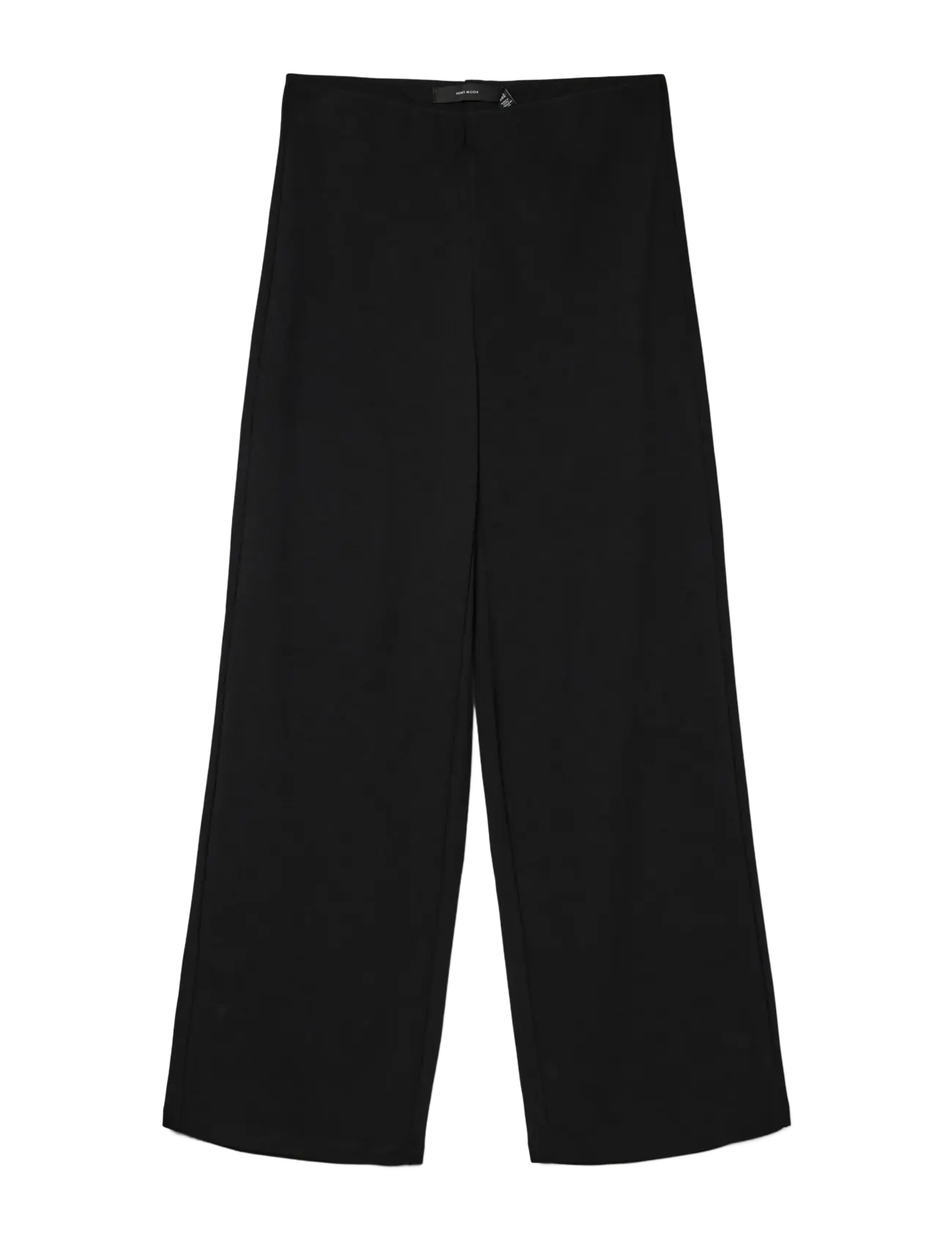Vero Moda VMBERLIN ZAMIRA MW WIDE PANT NOOS - Housut - BLACK / black