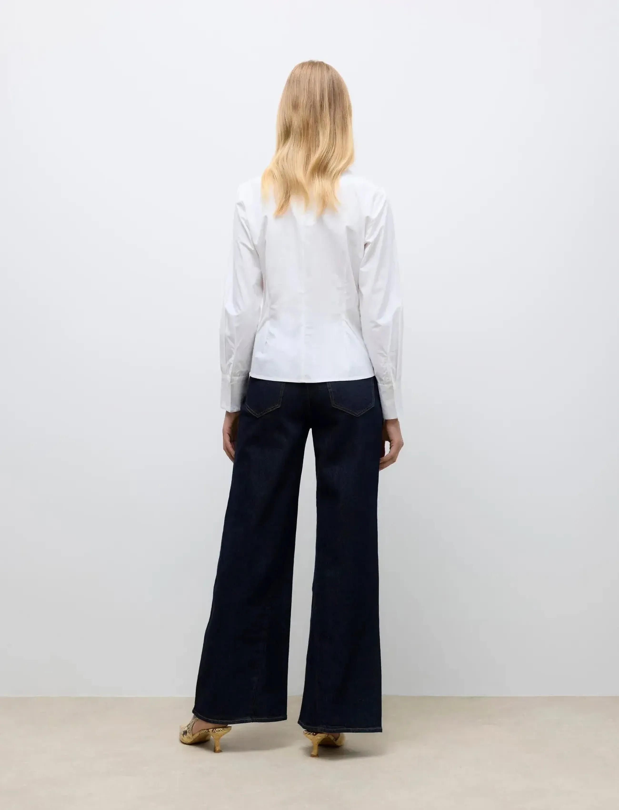 Vero Moda - AWMADDIE HR BELT WIDE JEANS RA392 - szerokie dżinsy - dark blue denim - 3