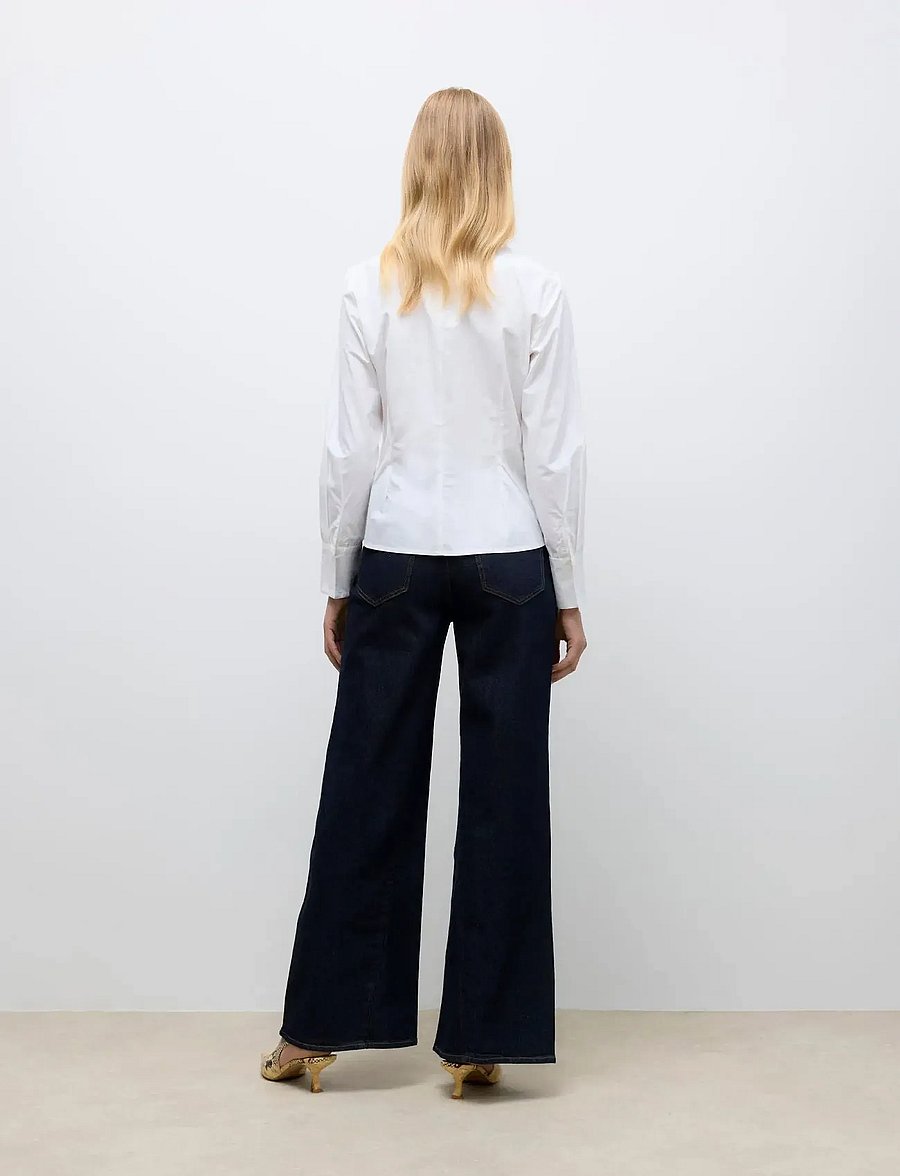 Vero Moda - AWMADDIE HR BELT WIDE JEANS RA392 - szerokie dżinsy - dark blue denim - 3