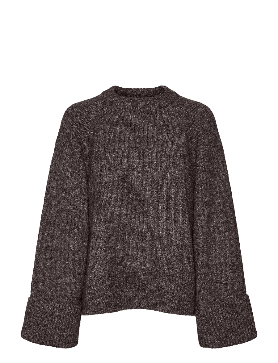 Vero Moda - AWNOVAH LS O-NECK KNIT PULLOVER NOOS - chocolate torte - 0