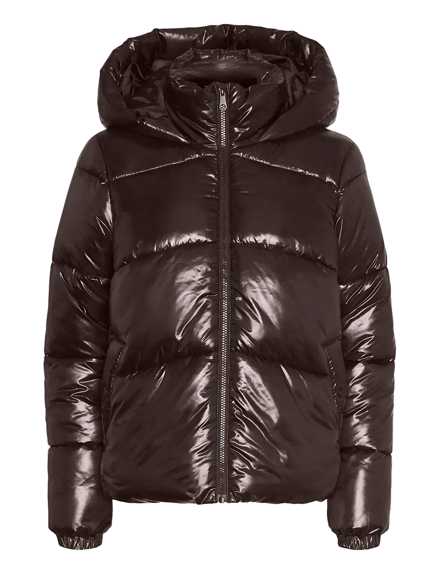 Vero Moda - VMUPPSASHINY SHORT JACKET EXCL - winterjacken - chocolate torte - 1