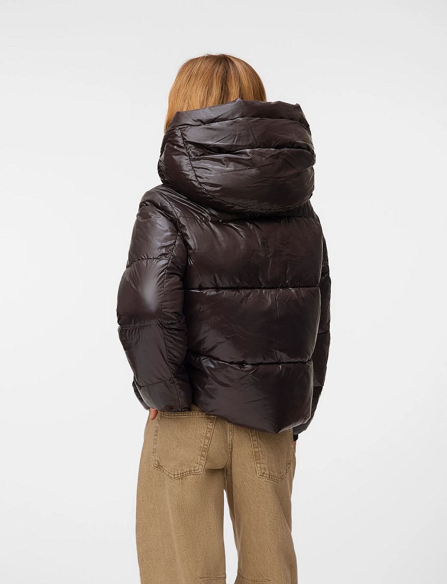 Vero Moda - VMUPPSASHINY SHORT JACKET EXCL - winterjacken - chocolate torte - 2