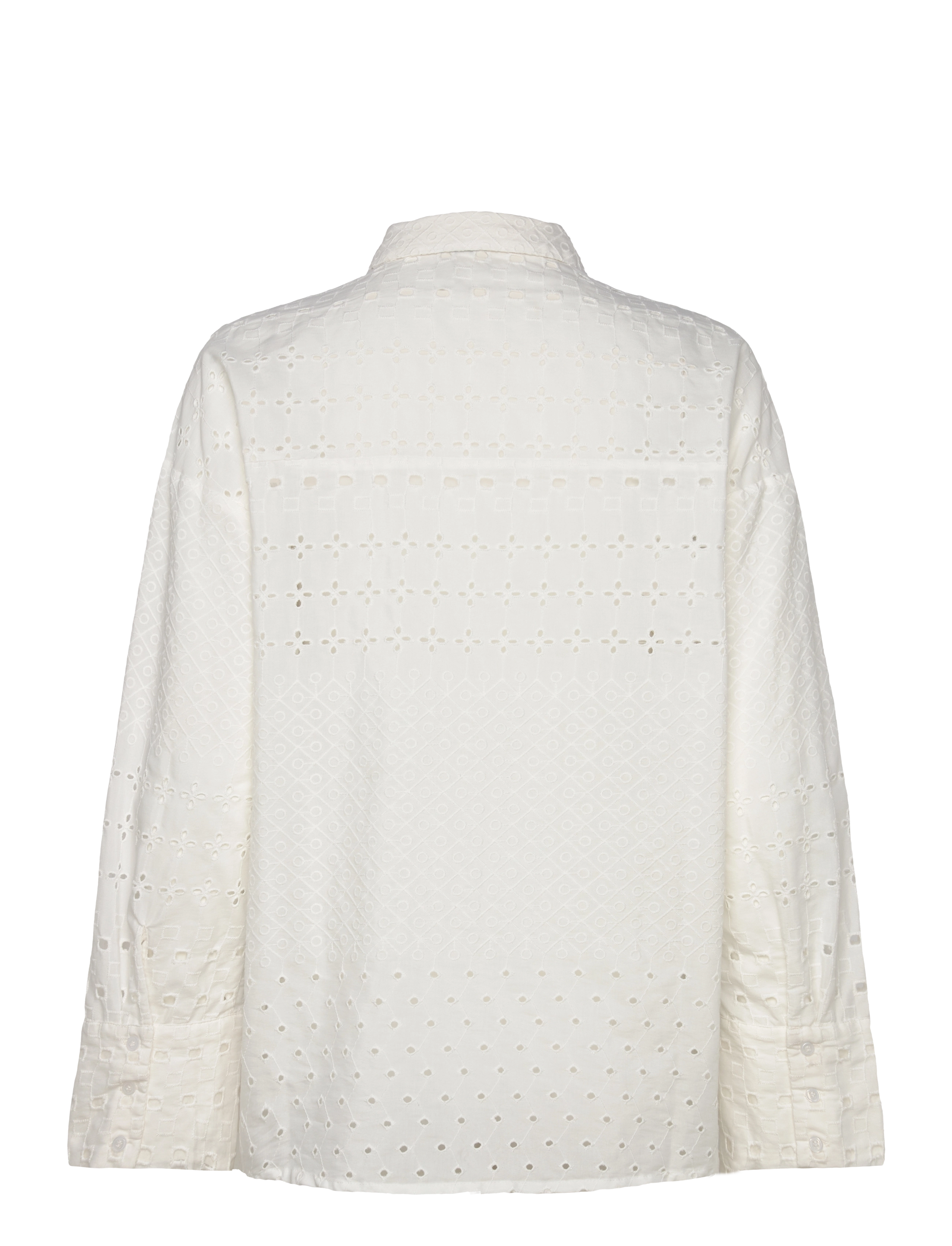 Vero Moda - VMGIGI LS OVERSIZED SHIRT WVN GA - langærmede skjorter - snow white - 1