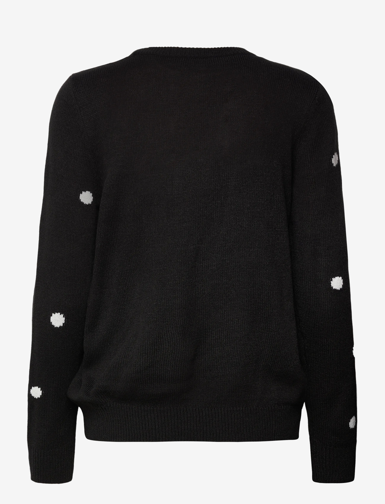 Vero Moda - VMTINSEL LS O-NECK BLOUSE XMAS REP2 - stickade tröjor - black - 1
