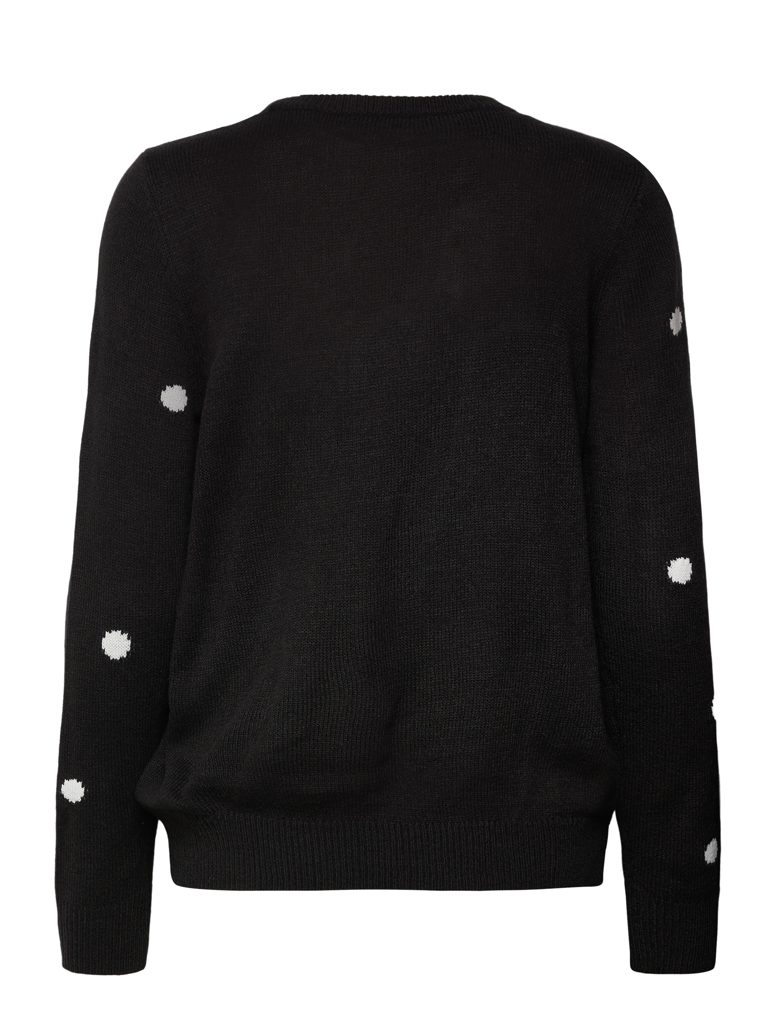 Vero Moda - VMTINSEL LS O-NECK BLOUSE XMAS REP2 - sviitrid - black - 1