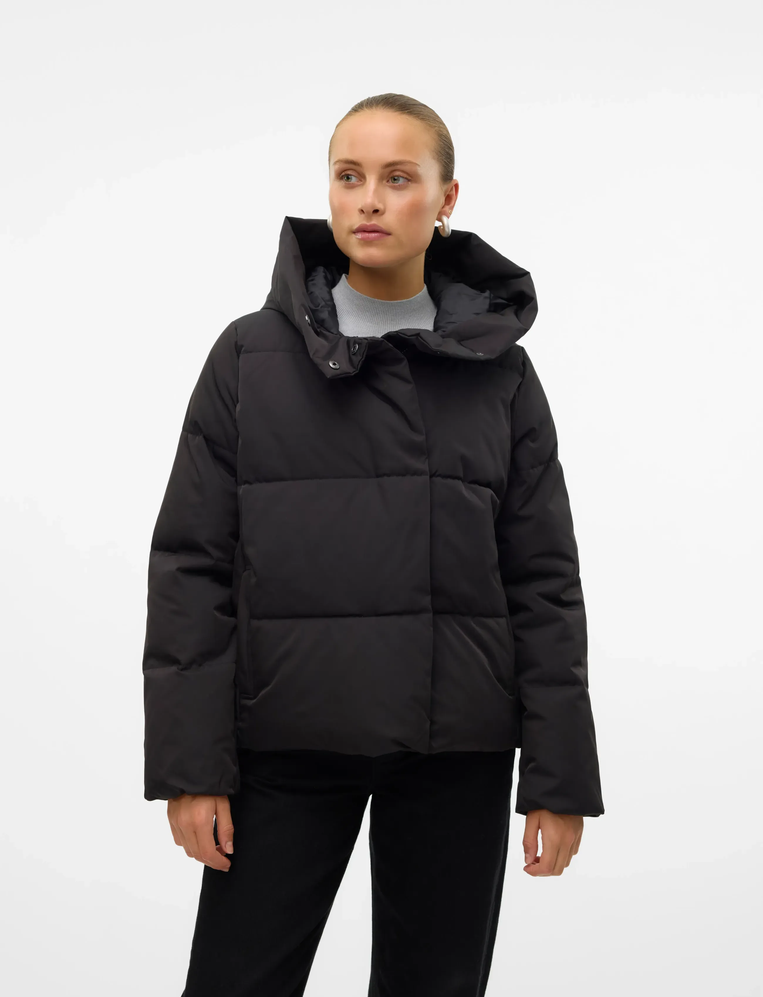 Vero Moda Vmstella Short Jacket Noos, S, Black, Jakker > Vatteret Jakke, Dame