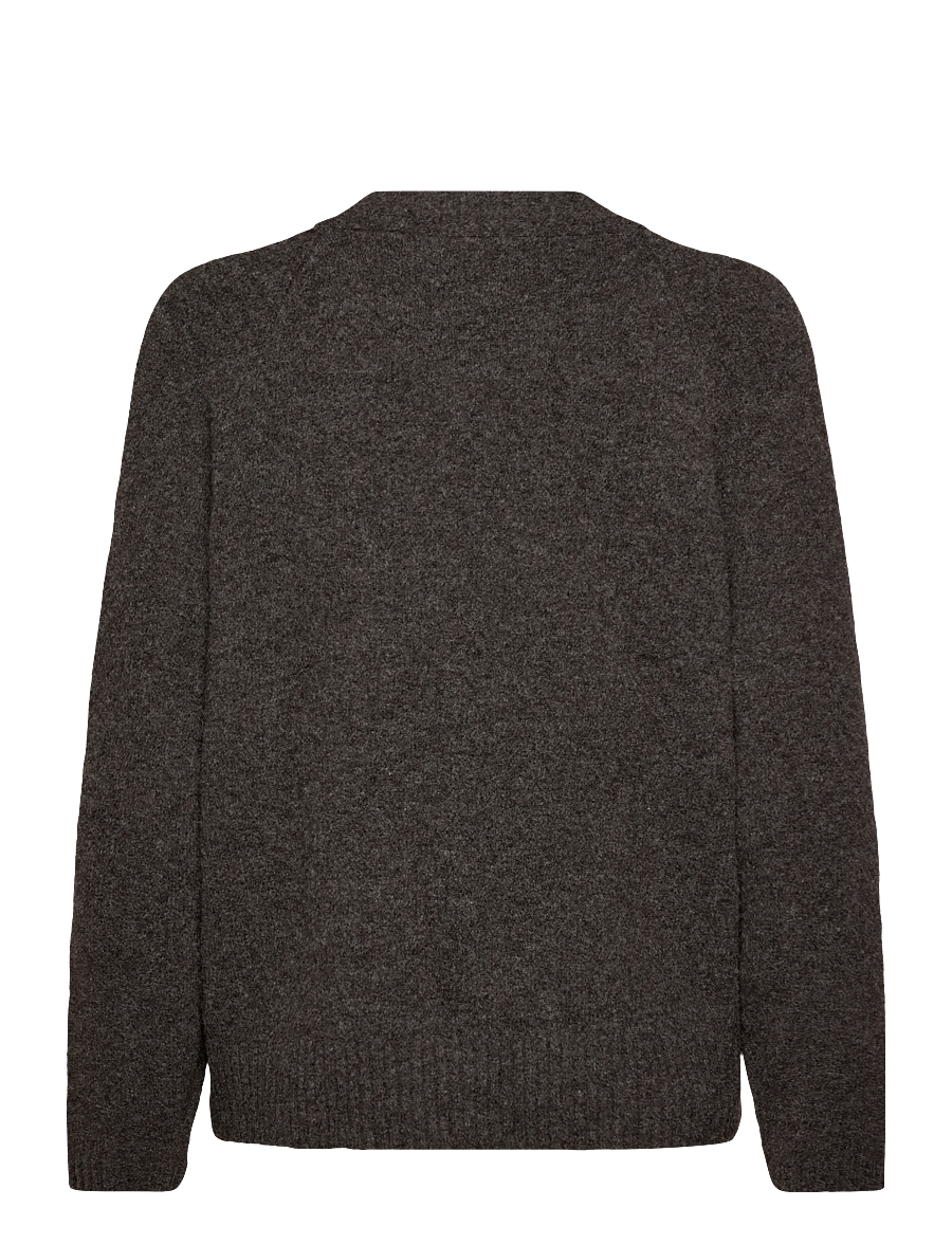 Vero Moda - VMBOOM LS V-NECK BUTTON CARDIGAN GA NOOS - hnepptar peysur - chocolate torte - 2