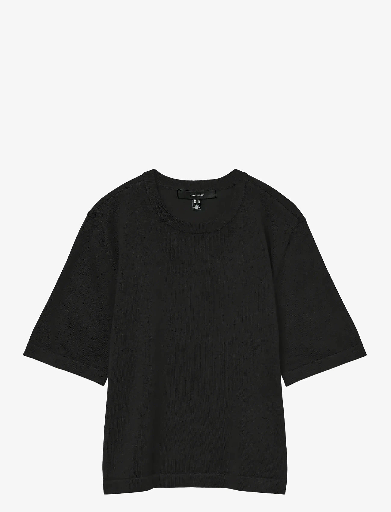 Vero Moda - VMSILJE 2/4 O-NCK OVERSIZE PULL GA NOOS - t-shirts - black - 1