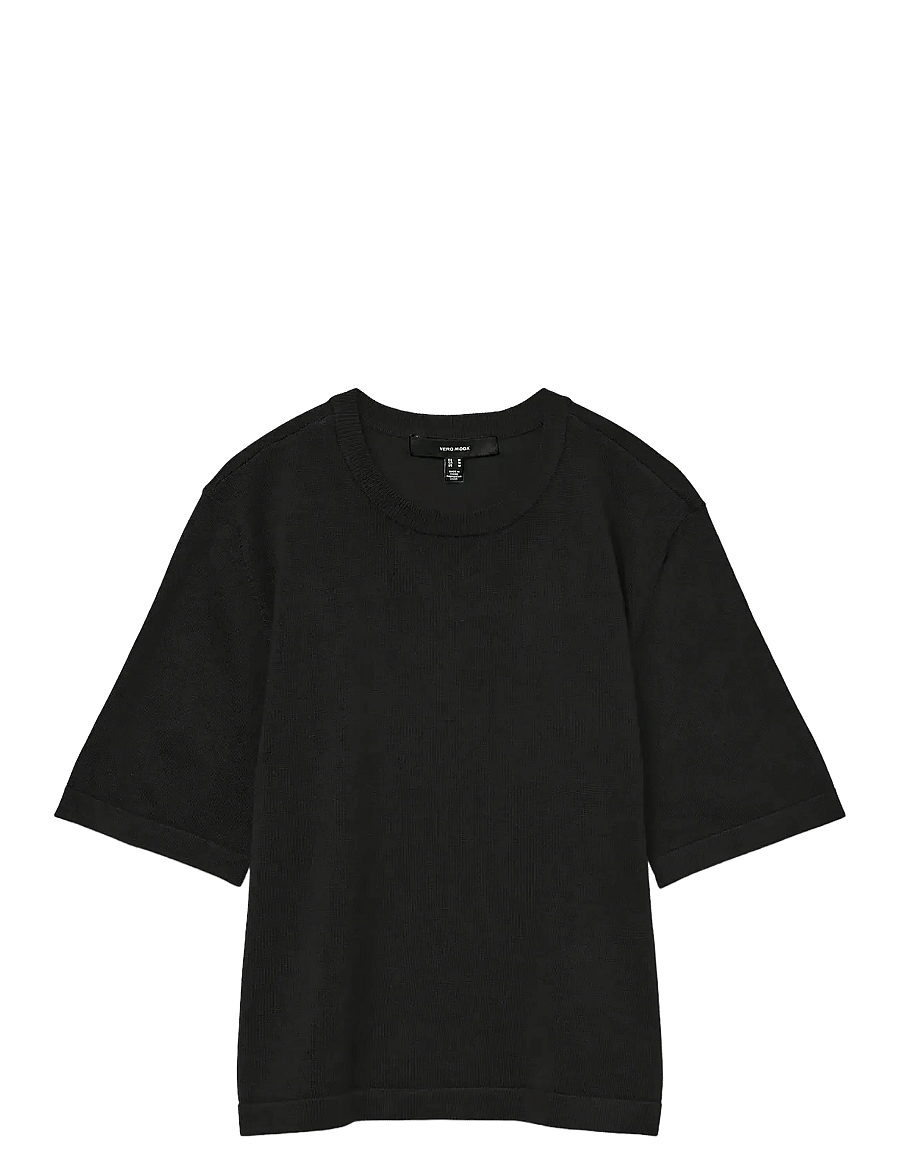 Vero Moda - VMSILJE 2/4 O-NCK OVERSIZE PULL GA NOOS - t-shirts - black - 1