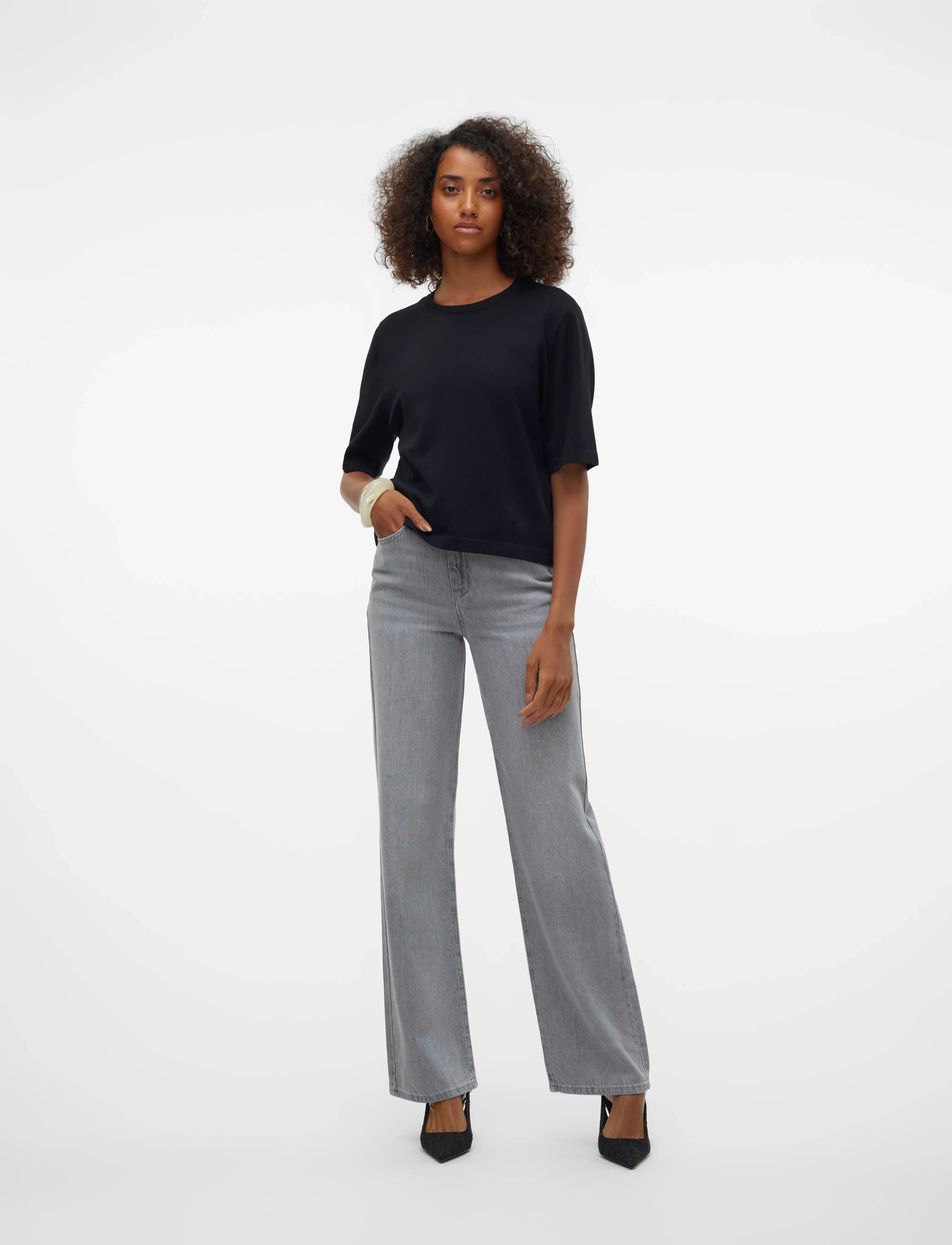 VERO MODA Vmsilje 2/4 O-Nck Oversize Pull Ga Noos stickade tröjor dam – bild 3