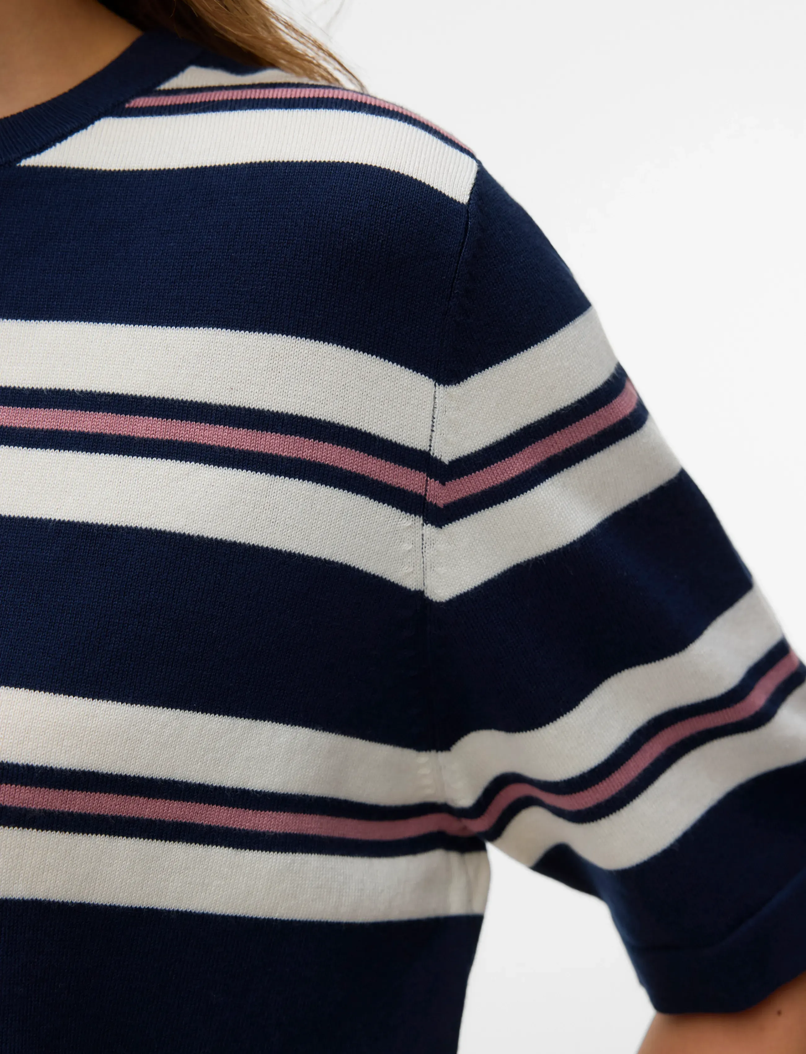Vero Moda - VMSILJE 2/4 O-NCK OVERSIZE PULL GA NOOS - t-shirts - navy blazer - 4