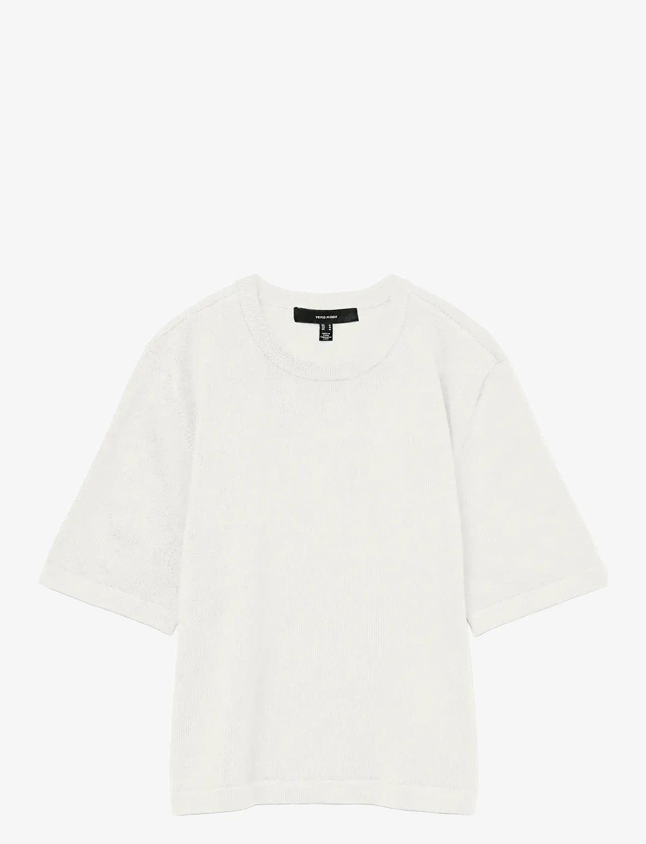Vero Moda - VMSILJE 2/4 O-NCK OVERSIZE PULL GA NOOS - t-shirts - snow white - 1