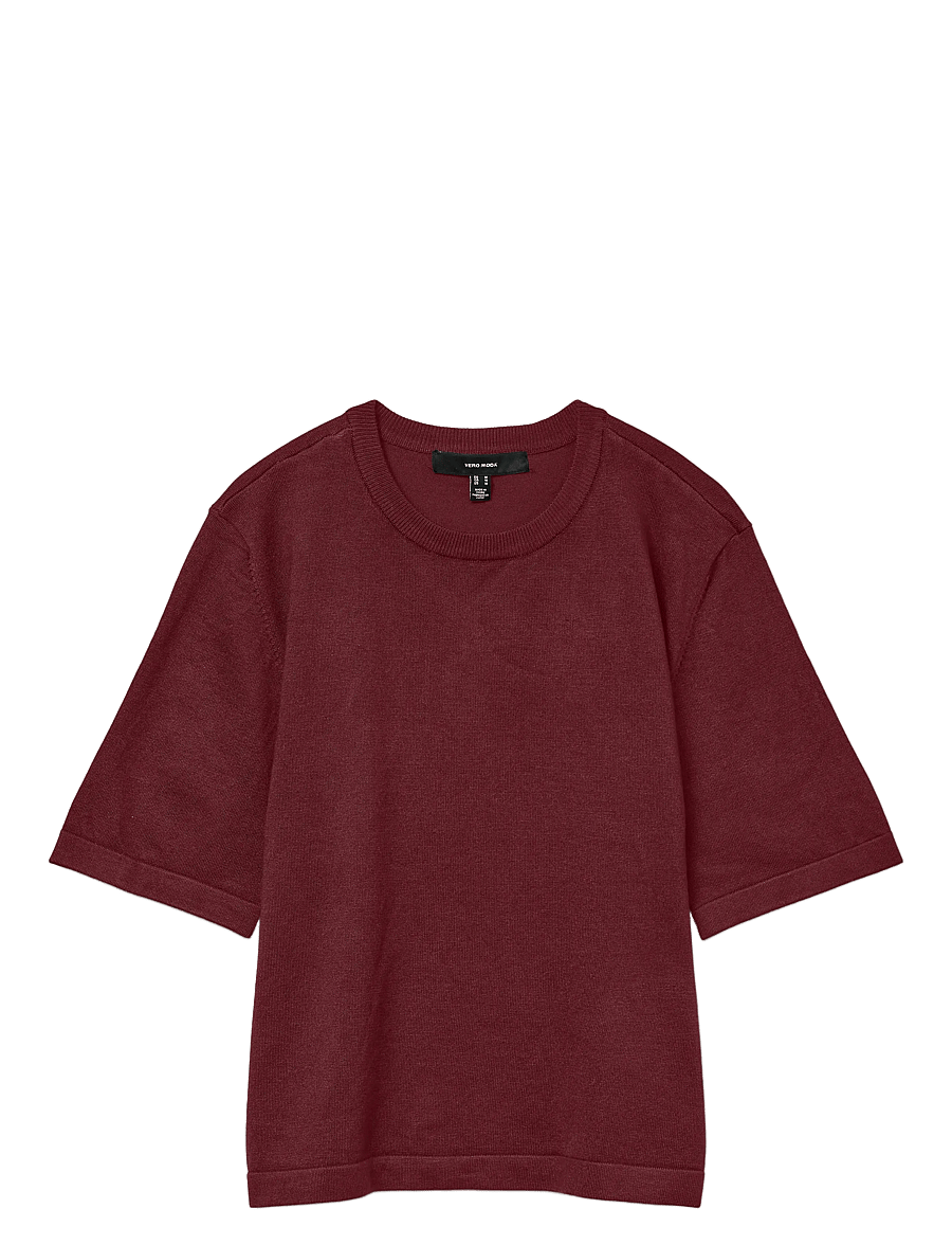 Vero Moda - VMSILJE 2/4 O-NCK OVERSIZE PULL GA NOOS - t-shirts - tawny port - 1
