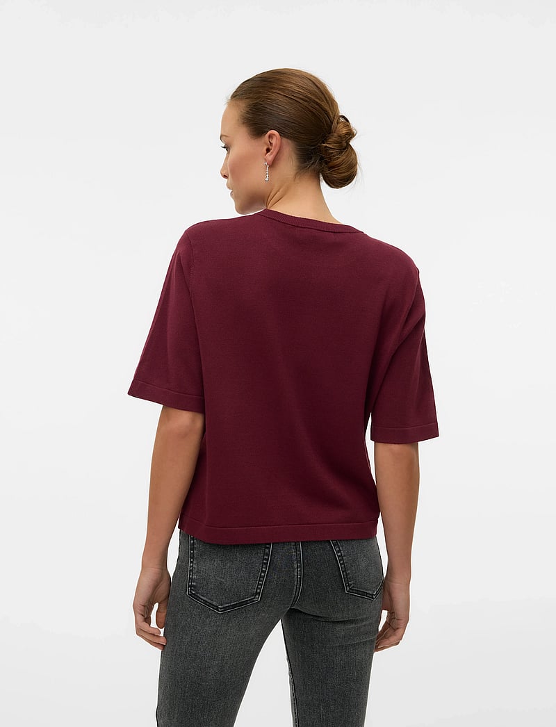 Vero Moda - VMSILJE 2/4 O-NCK OVERSIZE PULL GA NOOS - t-shirts - tawny port - 2