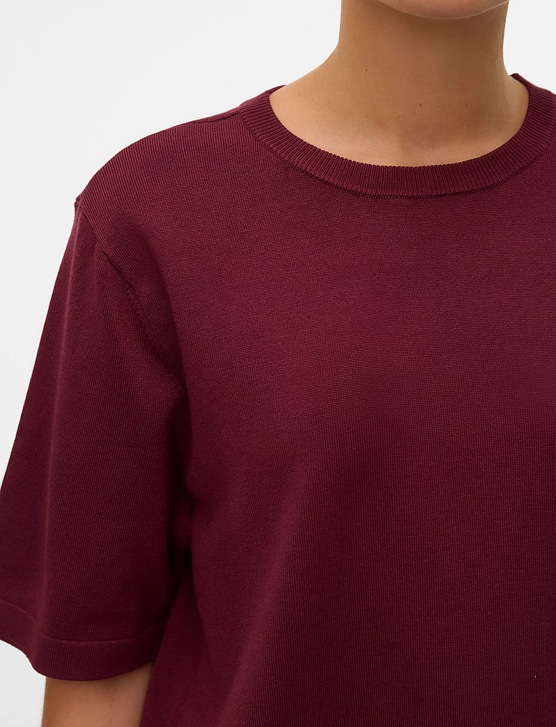 Vero Moda - VMSILJE 2/4 O-NCK OVERSIZE PULL GA NOOS - t-shirts - tawny port - 4