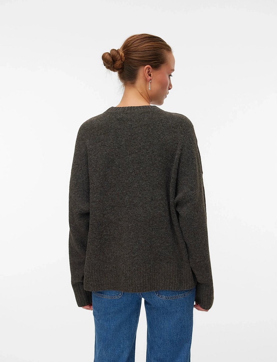 Vero Moda - VMBOOM LS O-NECK PULLOVER GA NOOS - pullover - chocolate torte - 2