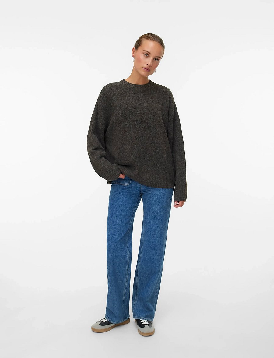 Vero Moda - VMBOOM LS O-NECK PULLOVER GA NOOS - pullover - chocolate torte - 4