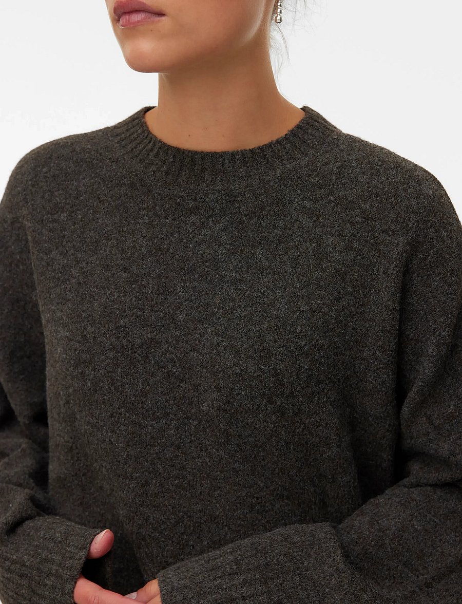 Vero Moda - VMBOOM LS O-NECK PULLOVER GA NOOS - pullover - chocolate torte - 5