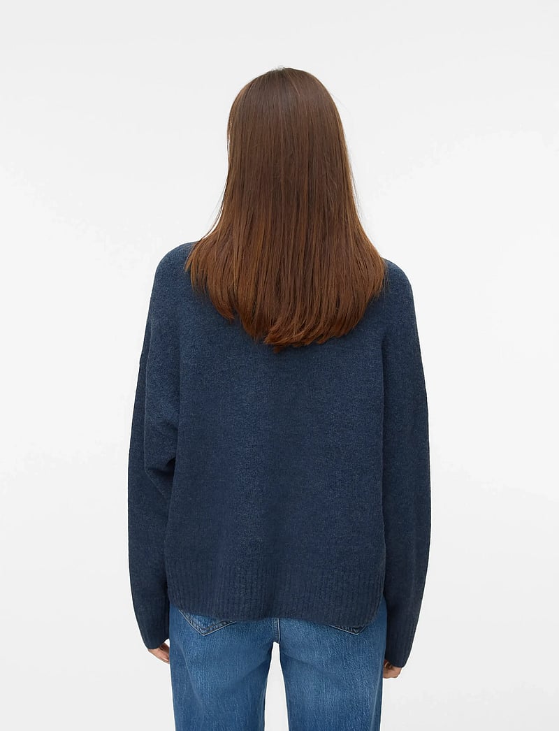 Vero Moda - VMBOOM LS O-NECK PULLOVER GA NOOS - pullover - navy blazer - 2