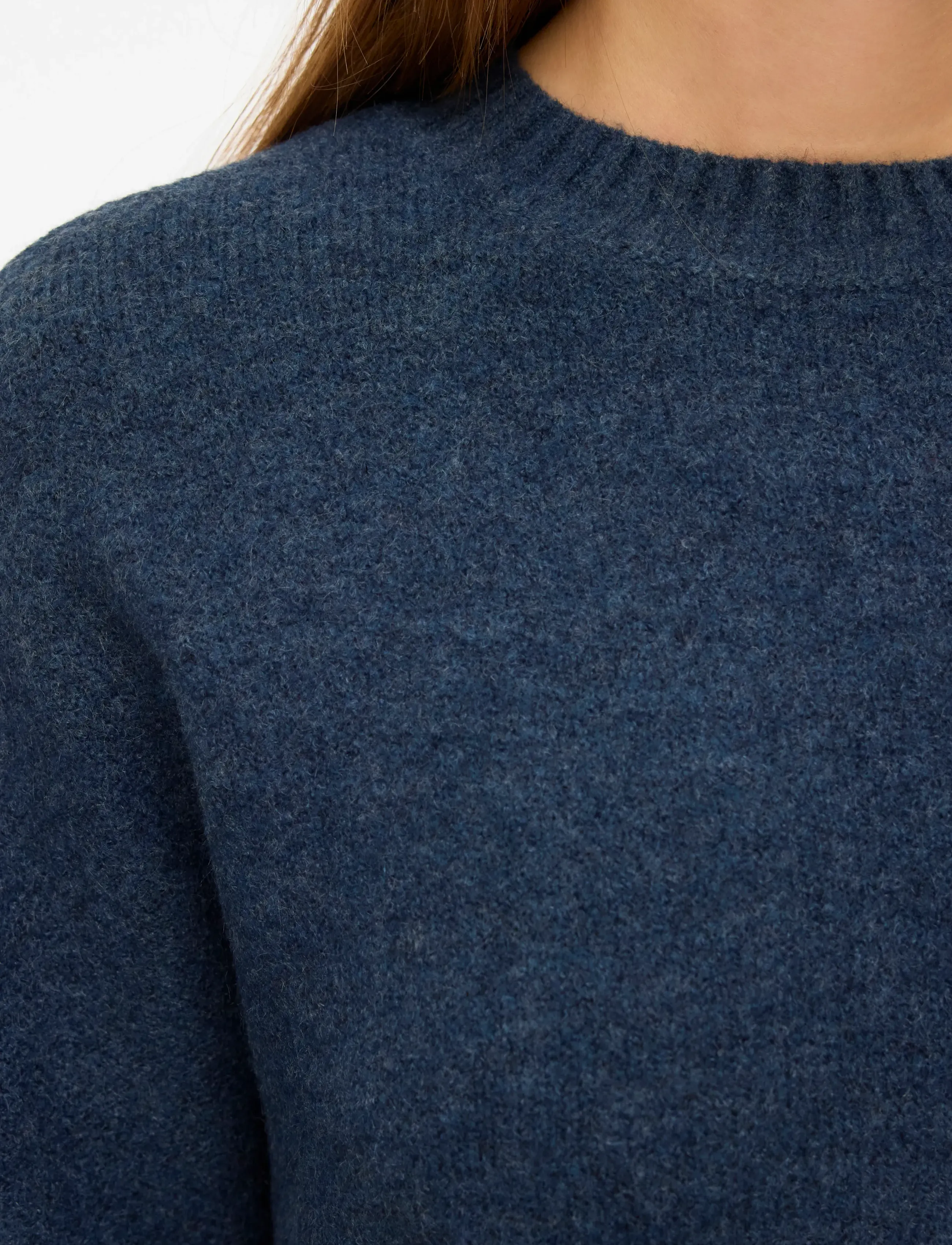 Vero Moda - VMBOOM LS O-NECK PULLOVER GA NOOS - striktrøjer - navy blazer - 4