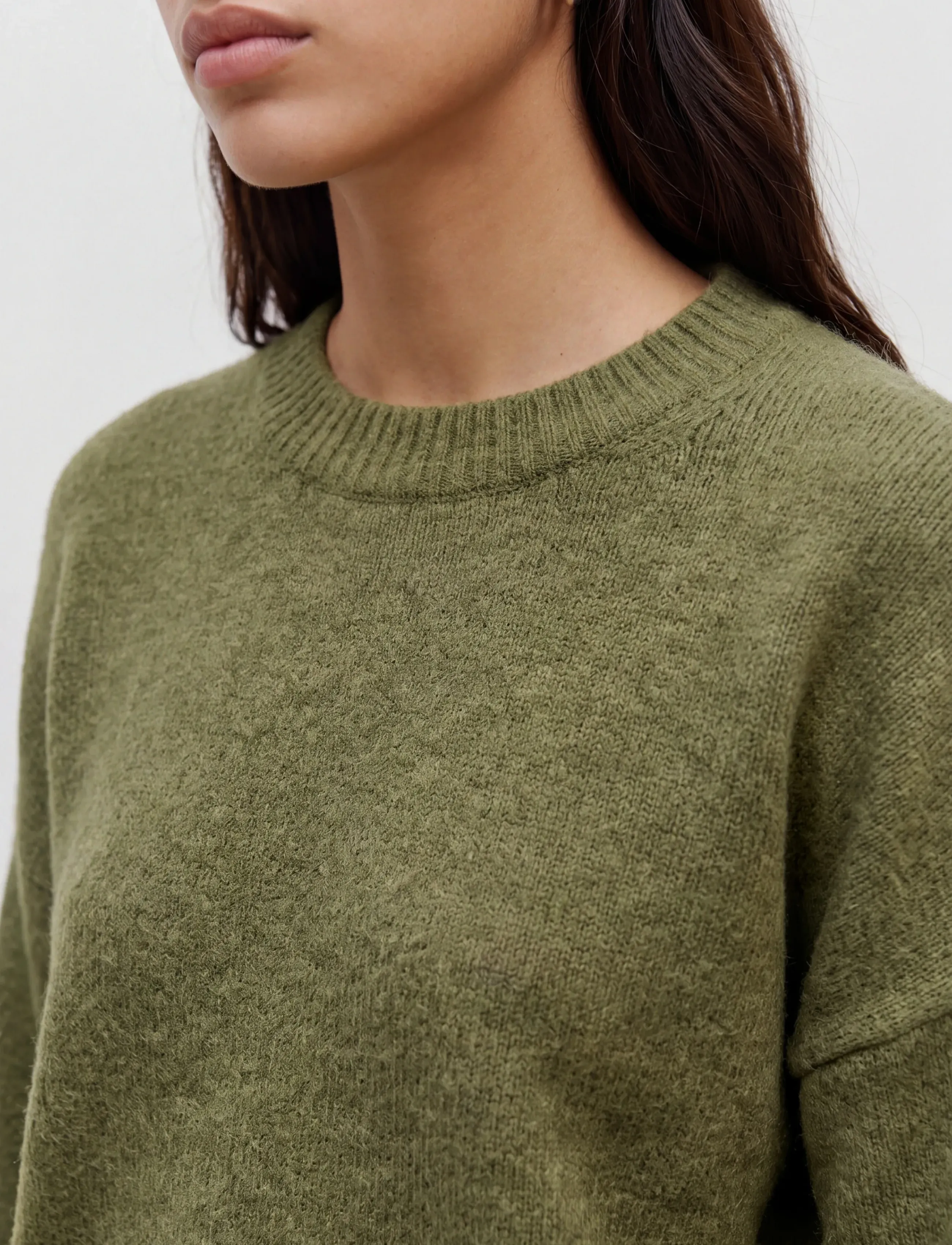 Vero Moda - VMBOOM LS O-NECK PULLOVER GA NOOS - striktrøjer - sphagnum - 4