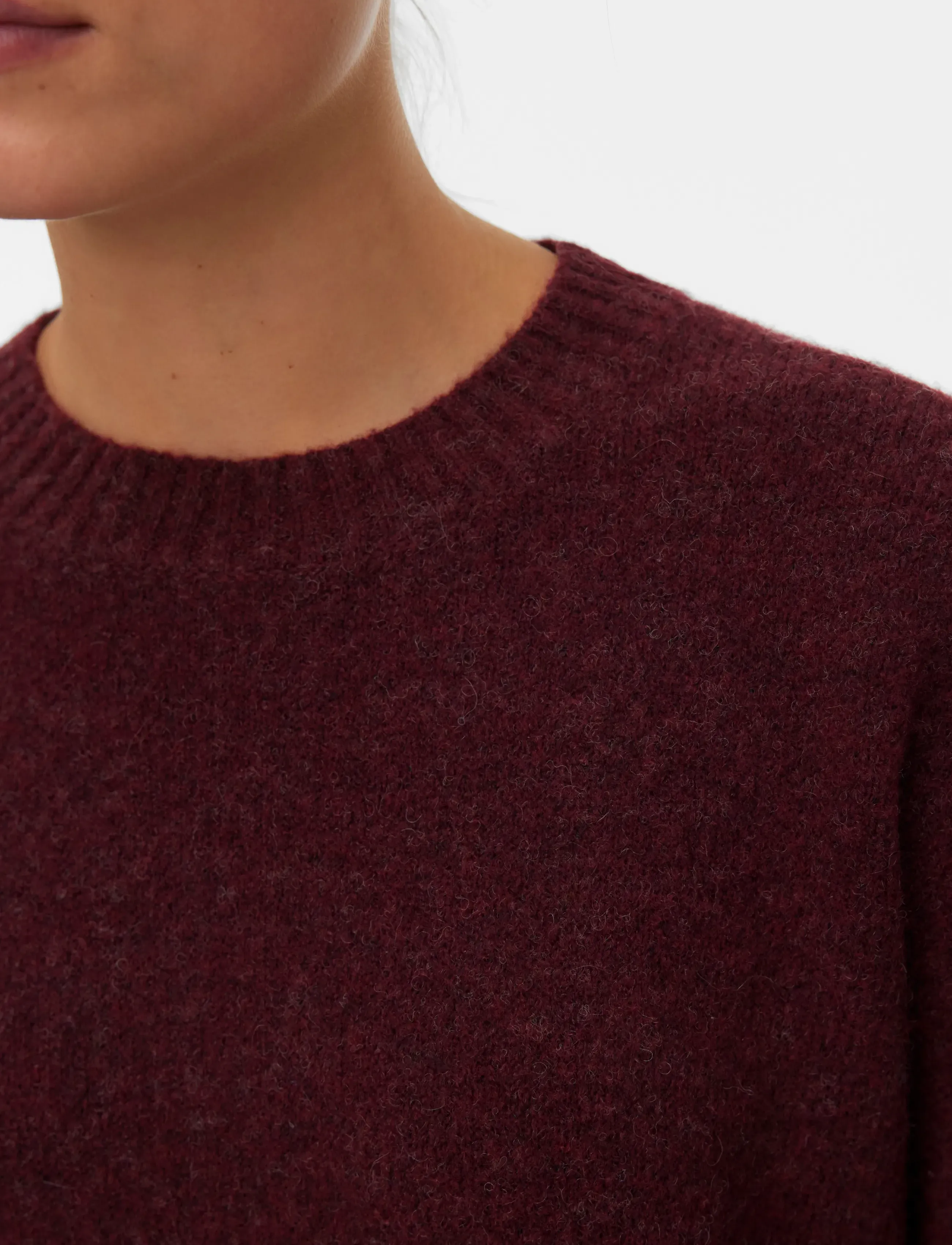 Vero Moda - VMBOOM LS O-NECK PULLOVER GA NOOS - neulepuserot - tawny port - 4