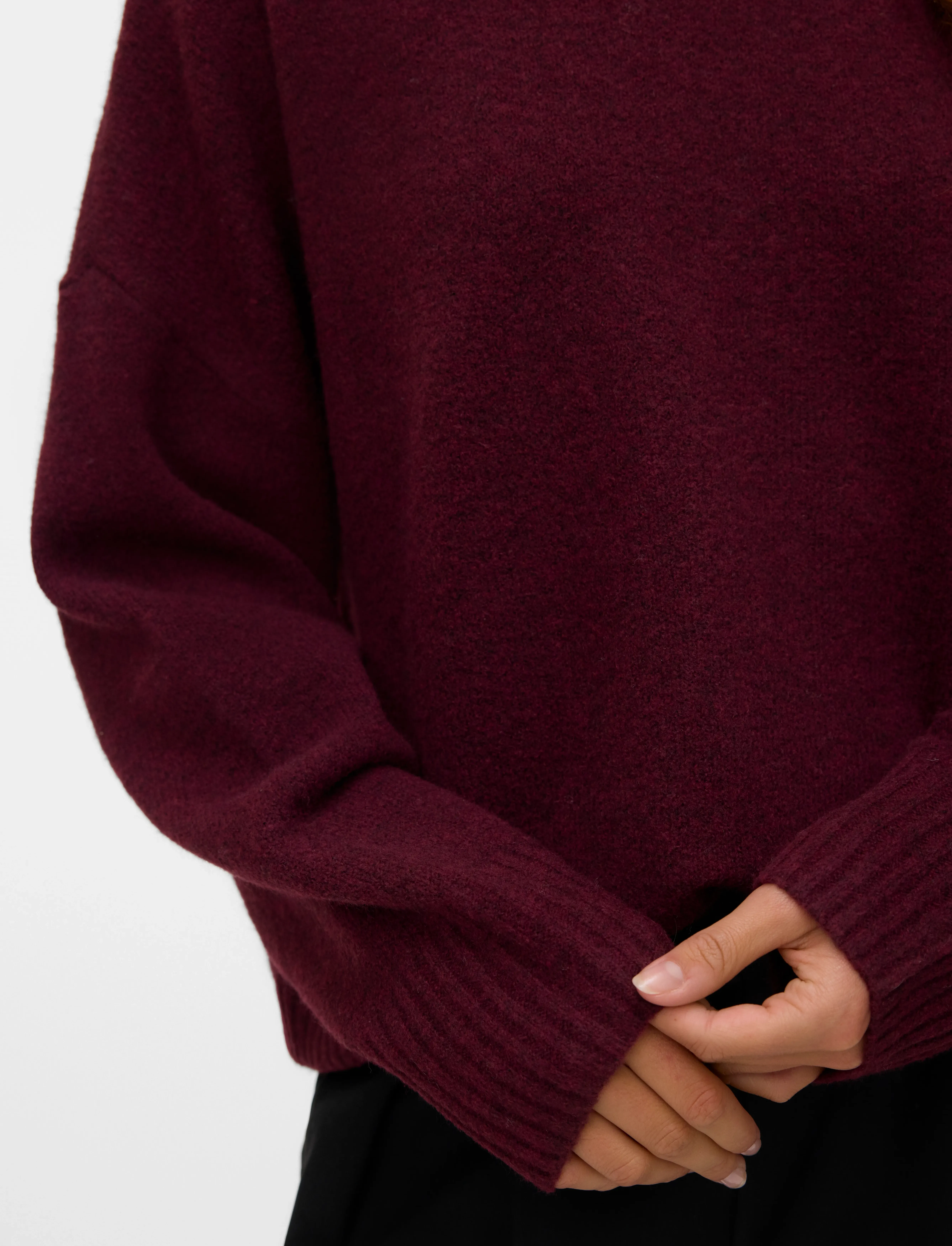 Vero Moda - VMBOOM LS O-NECK PULLOVER GA NOOS - pullover - winetasting - 4