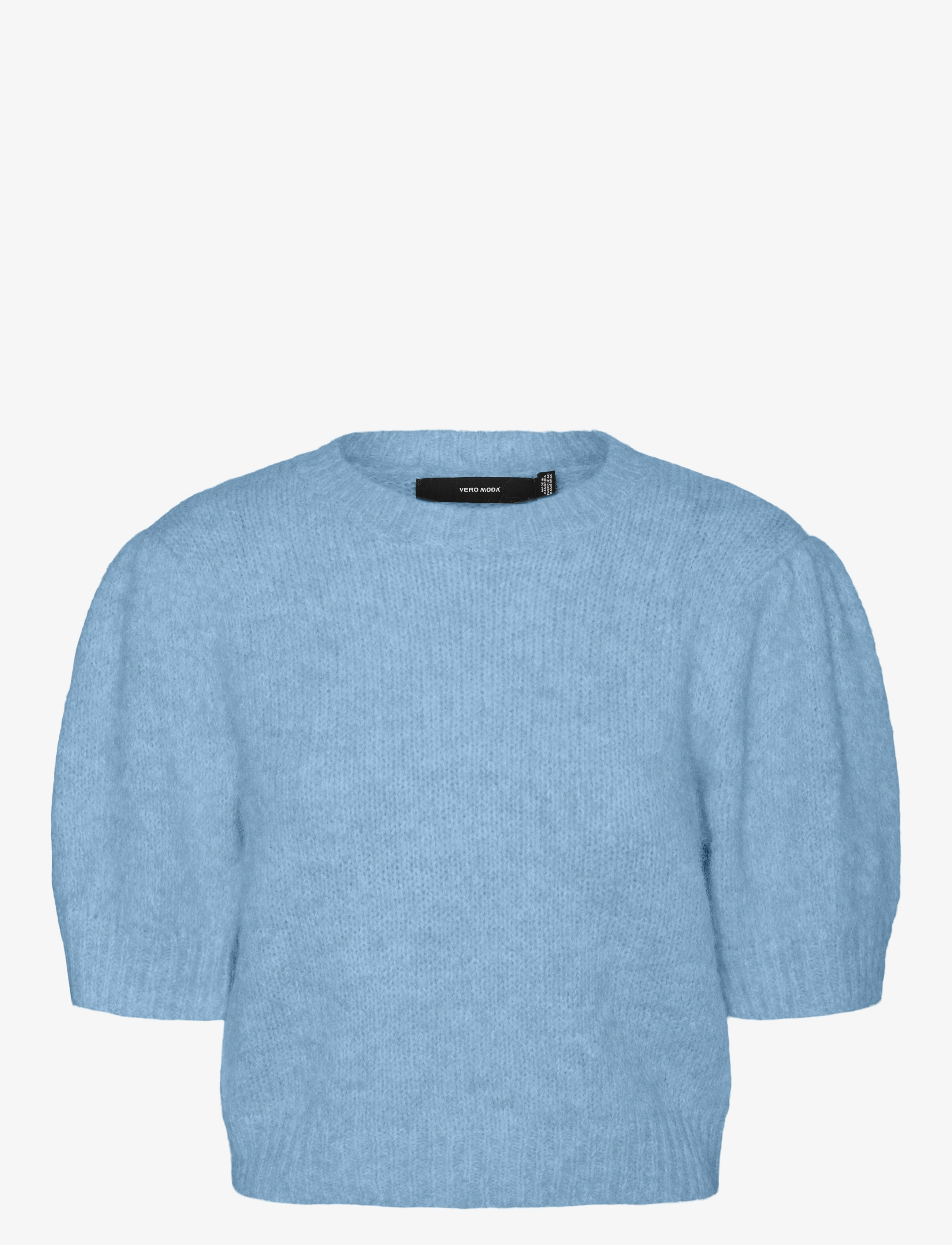 Vero Moda VMNOVAH SS O-NECK PUFF PULLOVER GA NOOS - Transitional Layering - AIRY BLUE / blue