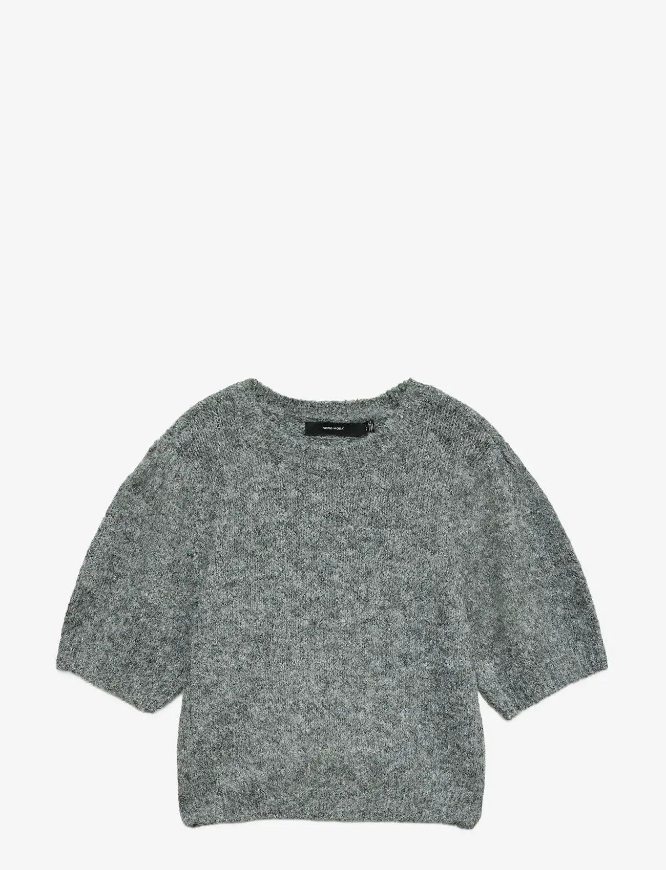 Vero Moda - VMNOVAH SS O-NECK PUFF PULLOVER GA NOOS - sviitrid - medium grey melange - 1