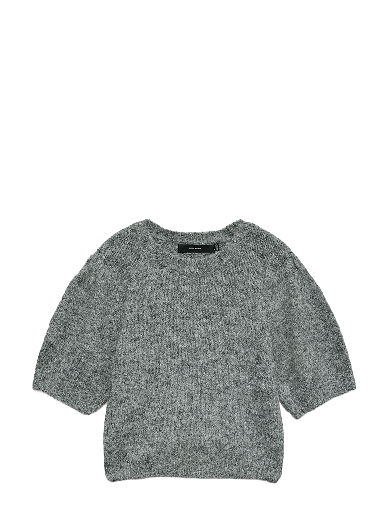 Vero Moda - VMNOVAH SS O-NECK PUFF PULLOVER GA NOOS - sviitrid - medium grey melange - 1