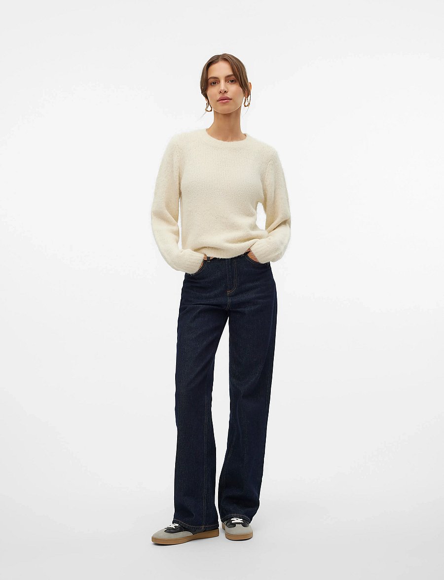 Vero Moda - VMNOVAH LS O-NECK PULLOVER GA NOOS - pulls - birch - 5