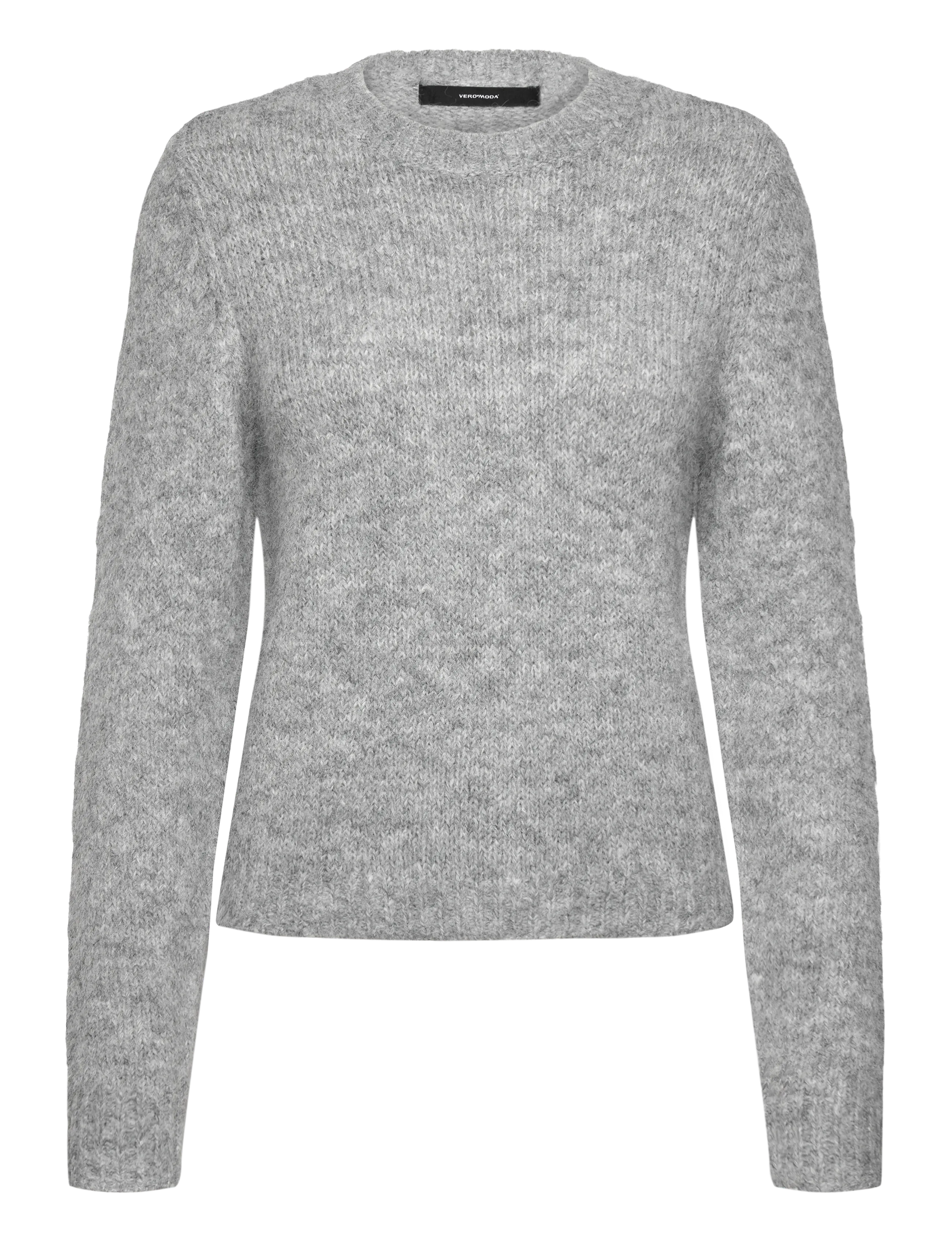 Vero Moda VMNOVAH LS O-NECK PULLOVER GA NOOS - Neuleet - MEDIUM GREY MELANGE / grey