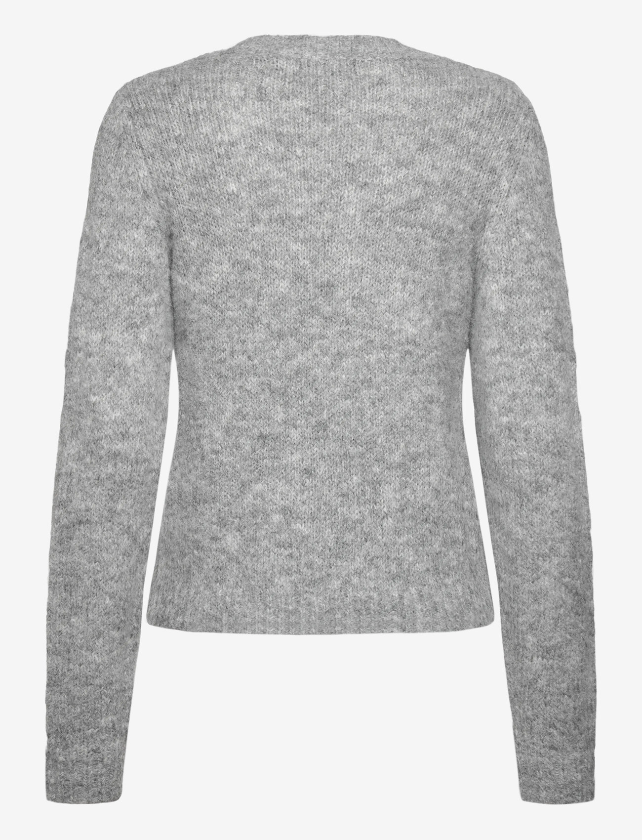 Vero Moda - VMNOVAH LS O-NECK PULLOVER GA NOOS - stickade tröjor - medium grey melange - 2