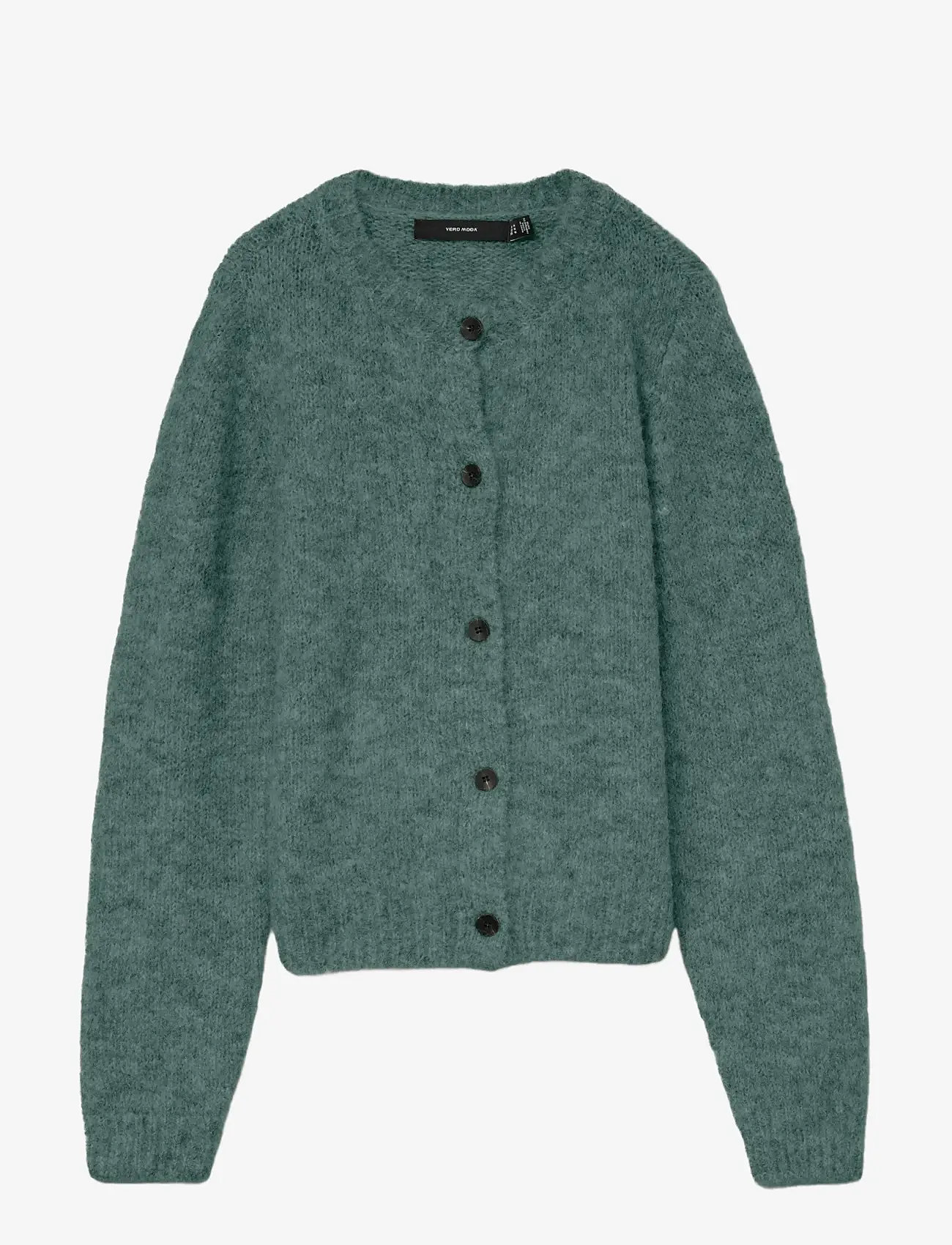 Vero Moda - VMNOVAH LS O-NECK BUTTON CARDI GA NOOS - cardigans - balsam green - 1