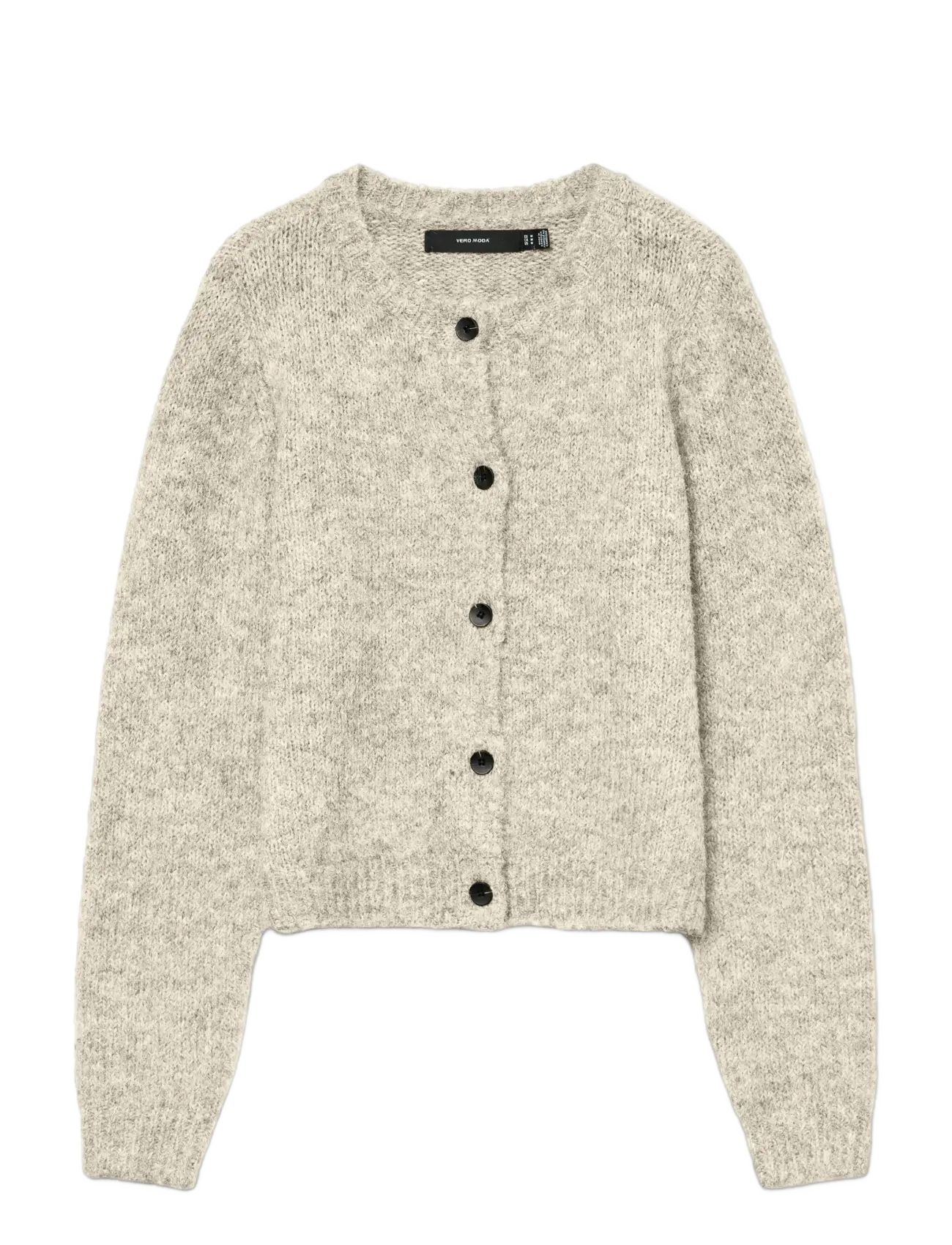 Vero Moda VMNOVAH LS O-NECK BUTTON CARDI GA NOOS - Neuleet - BIRCH / beige
