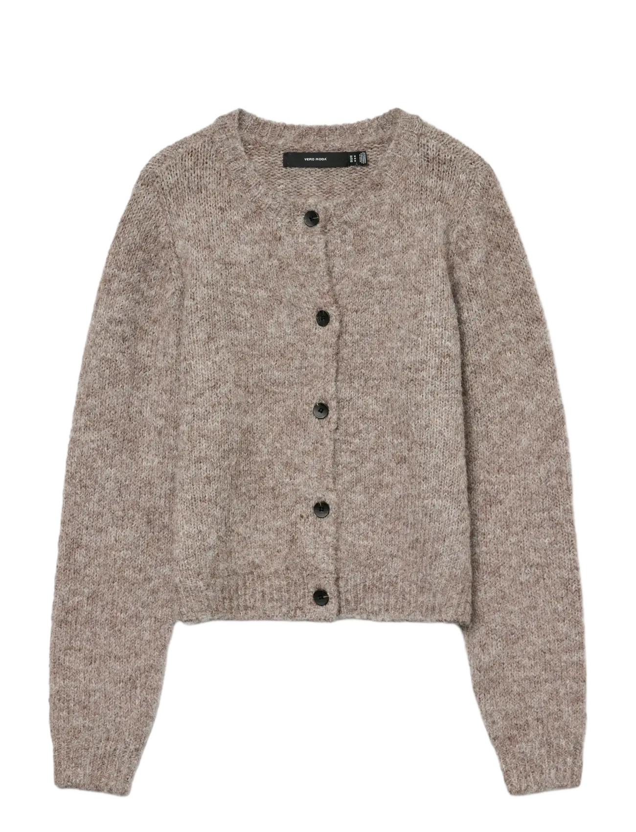 Vero Moda - VMNOVAH LS O-NECK BUTTON CARDI GA NOOS - kardiganai - brown lentil - 1