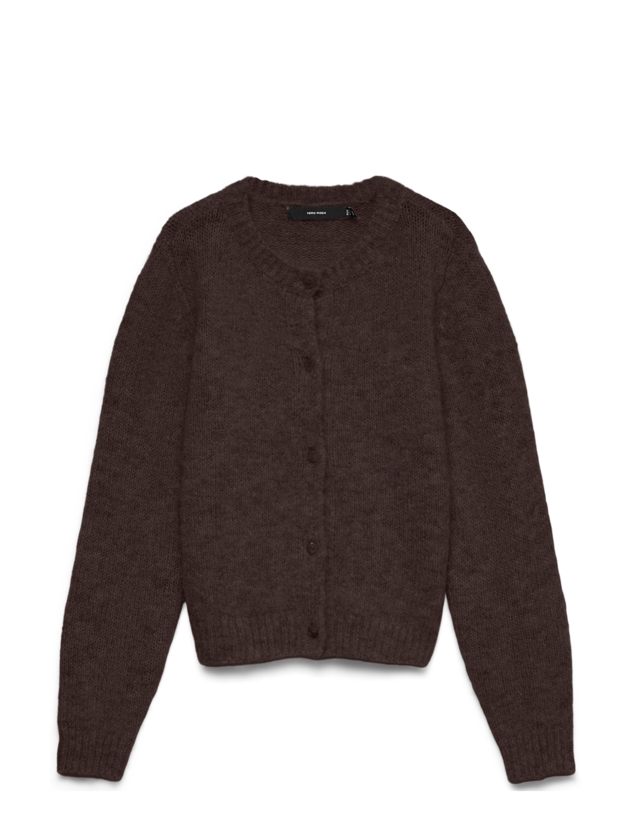 Vero Moda VMNOVAH LS O-NECK BUTTON CARDI GA NOOS - Kleidung - CHOCOLATE TORTE / brown